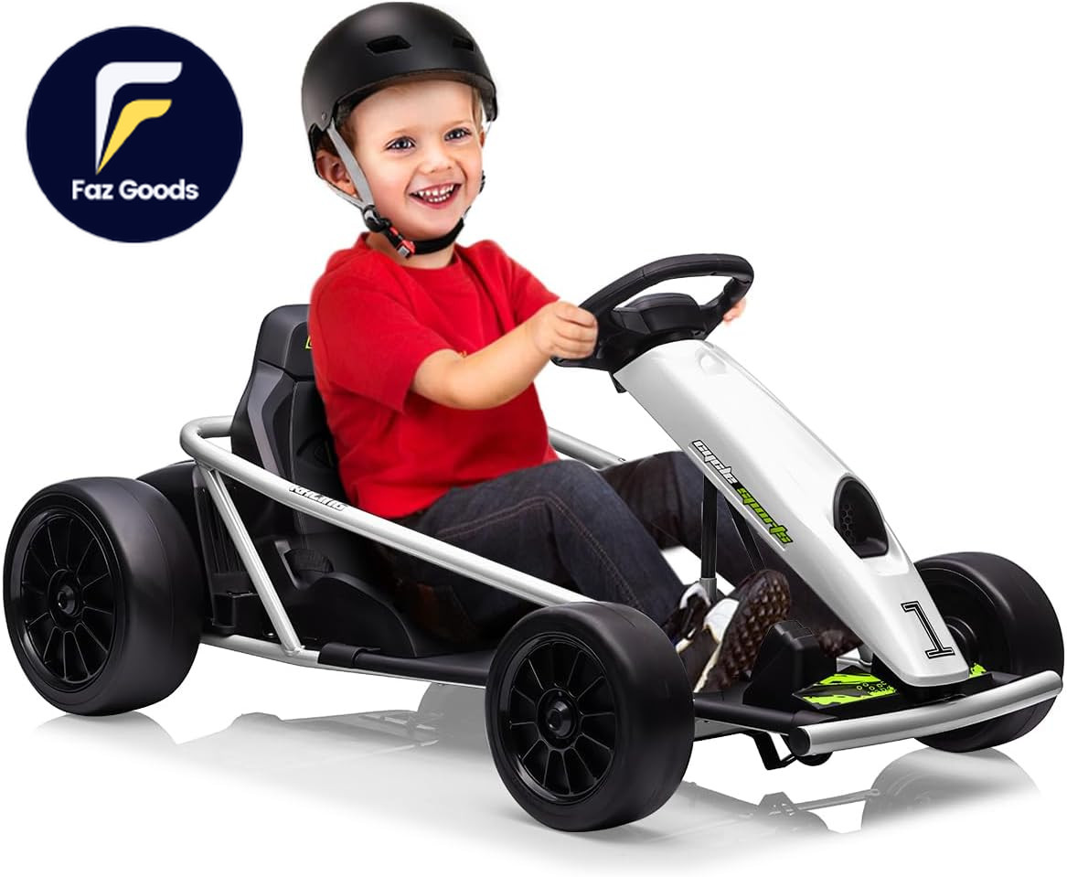 24V 9Ah Kids Ride on Go Kart Toy,High Speed 8.1MPH Drifting Car with Powerful