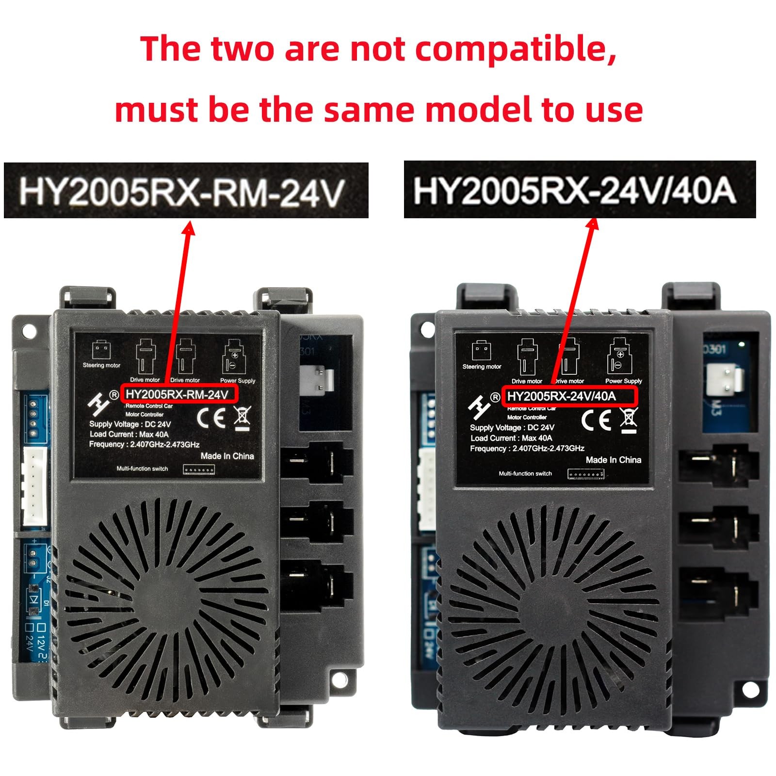hy2005rx-2-24v,HY2005RX-24V/40A Remote Control and mainboard Ride on Toys for…