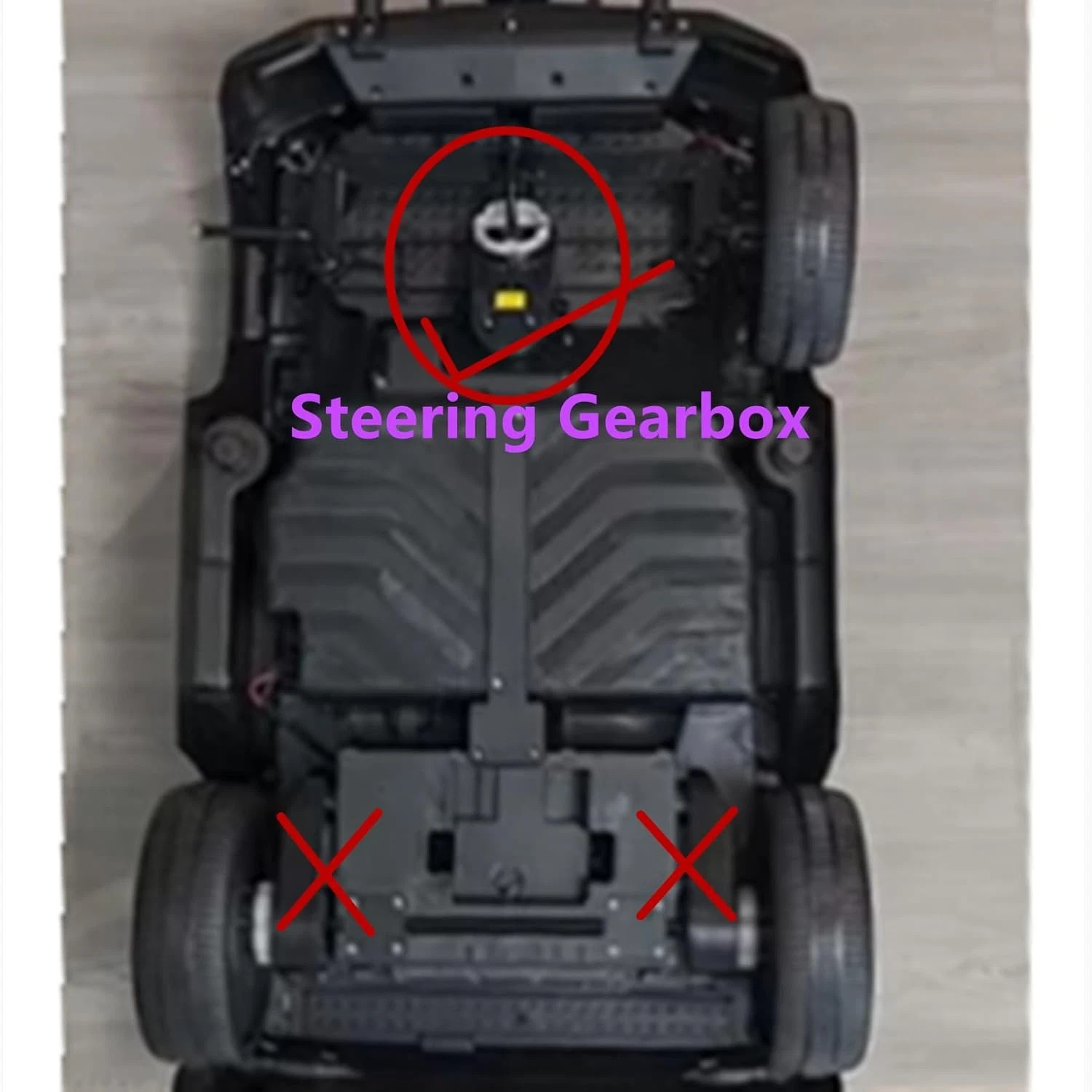 24V 390 Children Electric Car Steering Gearbox with 24 Volt Steering Motor, Chil