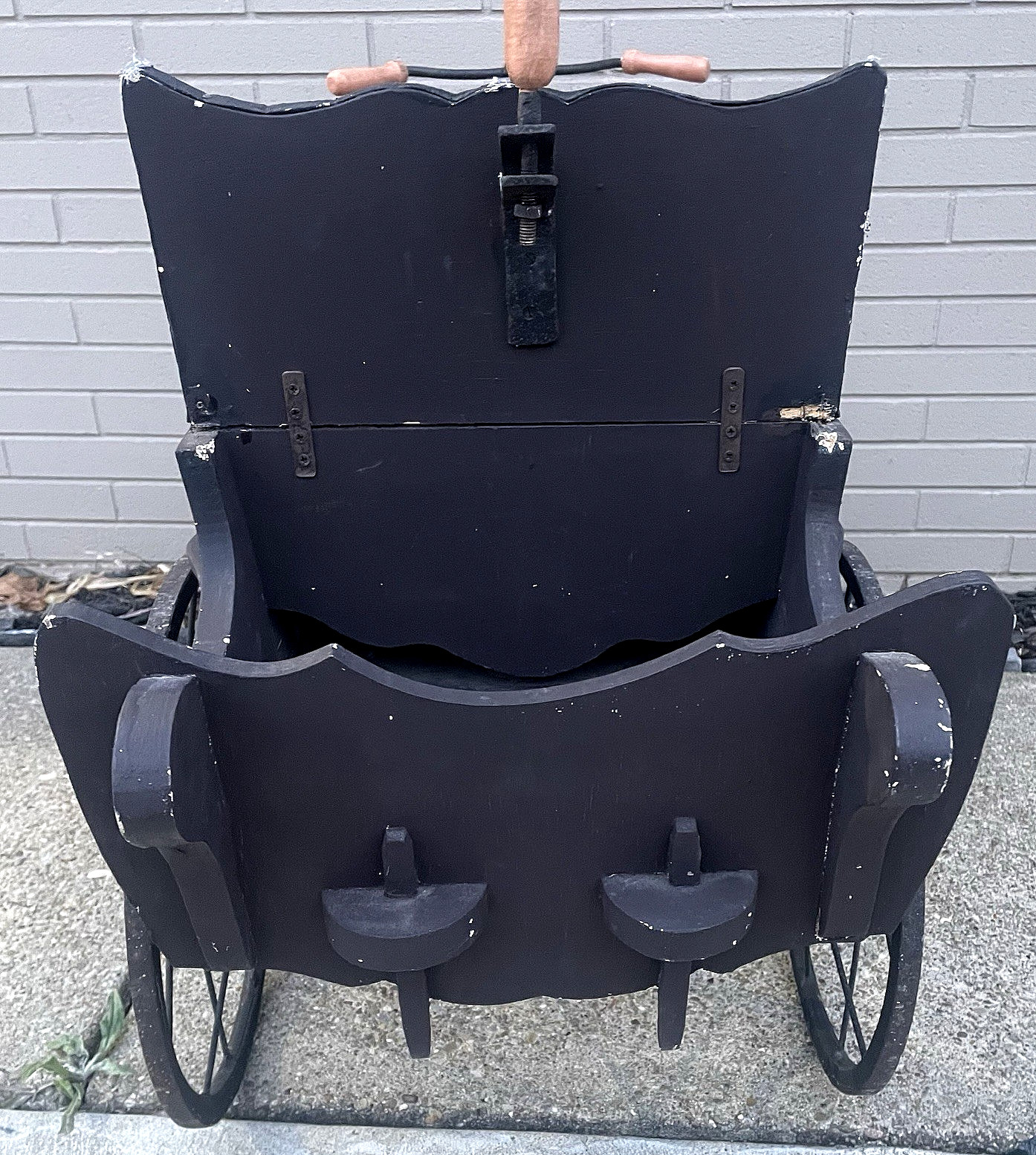 Very Rare 19th Century Ride on Peddle Horse Drawn Carriage