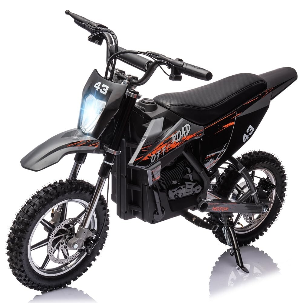 36V Electric Dirt Bike for 6+ Year Kids Ride on Motorcycle 350W Brushless Motor