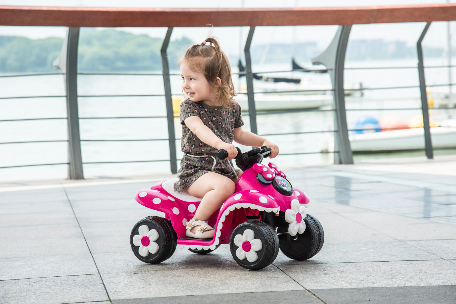 6V Minnie Mouse Quad, Battery Powered Ride-On, Ages 3+