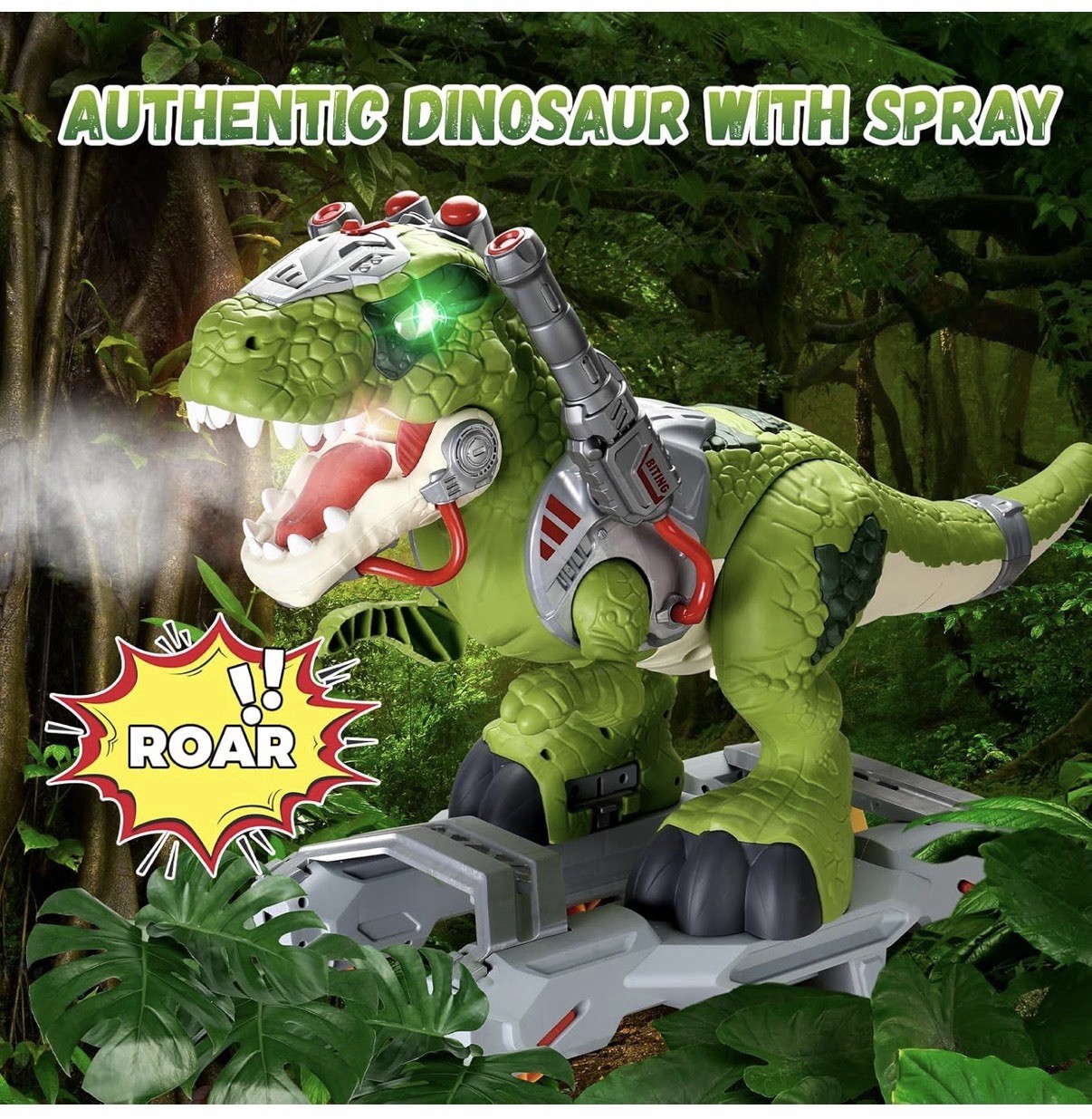 Dinosaur Ride On Toy Cars for Kids, Toddler Electric Ride On Toys with Music
