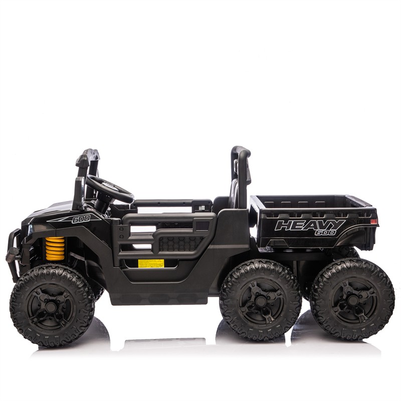 12/24V Kids Ride On Toy 6-wheel Electric Truck W/ Parents Control for Aged 3-5
