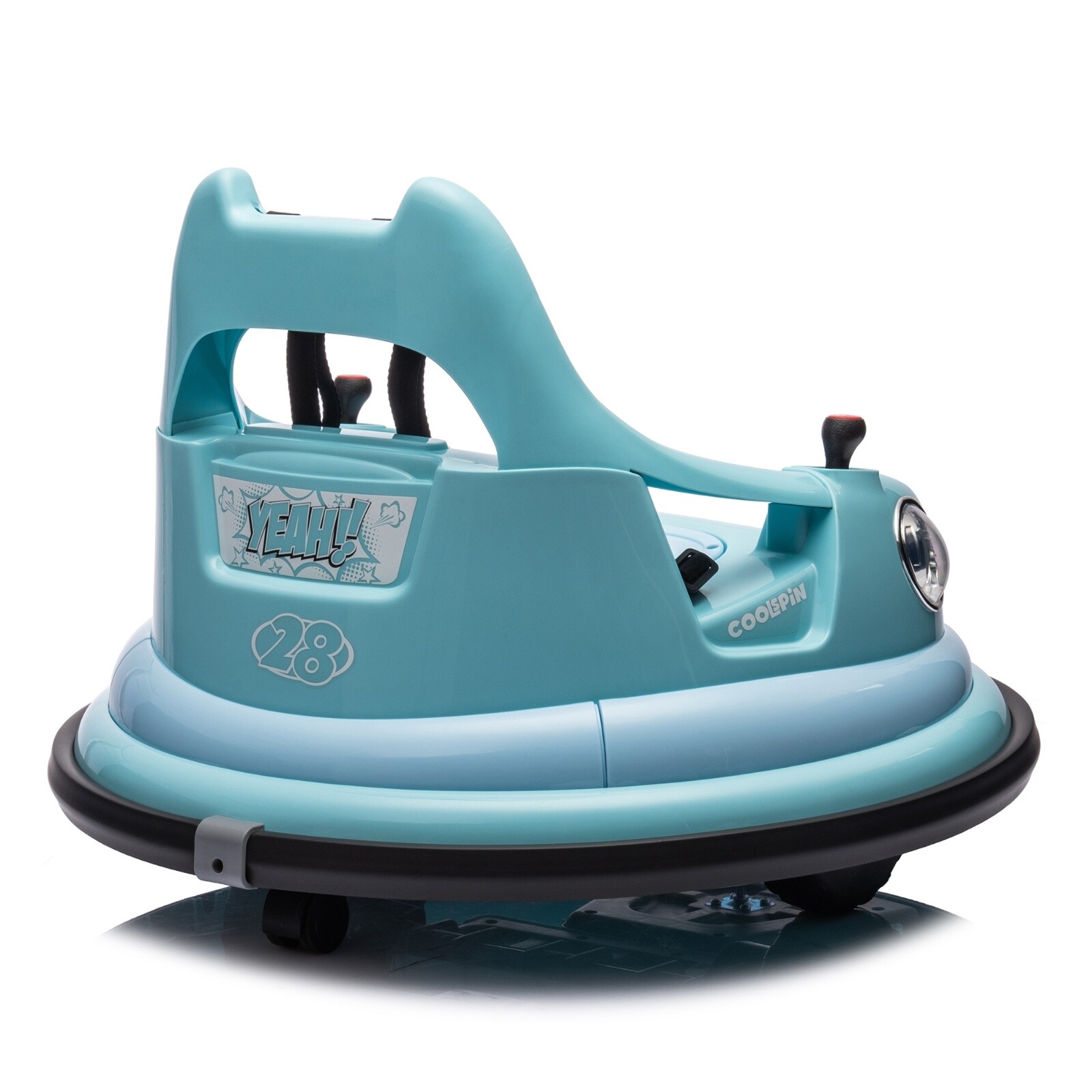 12V Kids Ride On Bumper Car w/ Remote Control, LED Lights – Fits 1.5-5 Years Old
