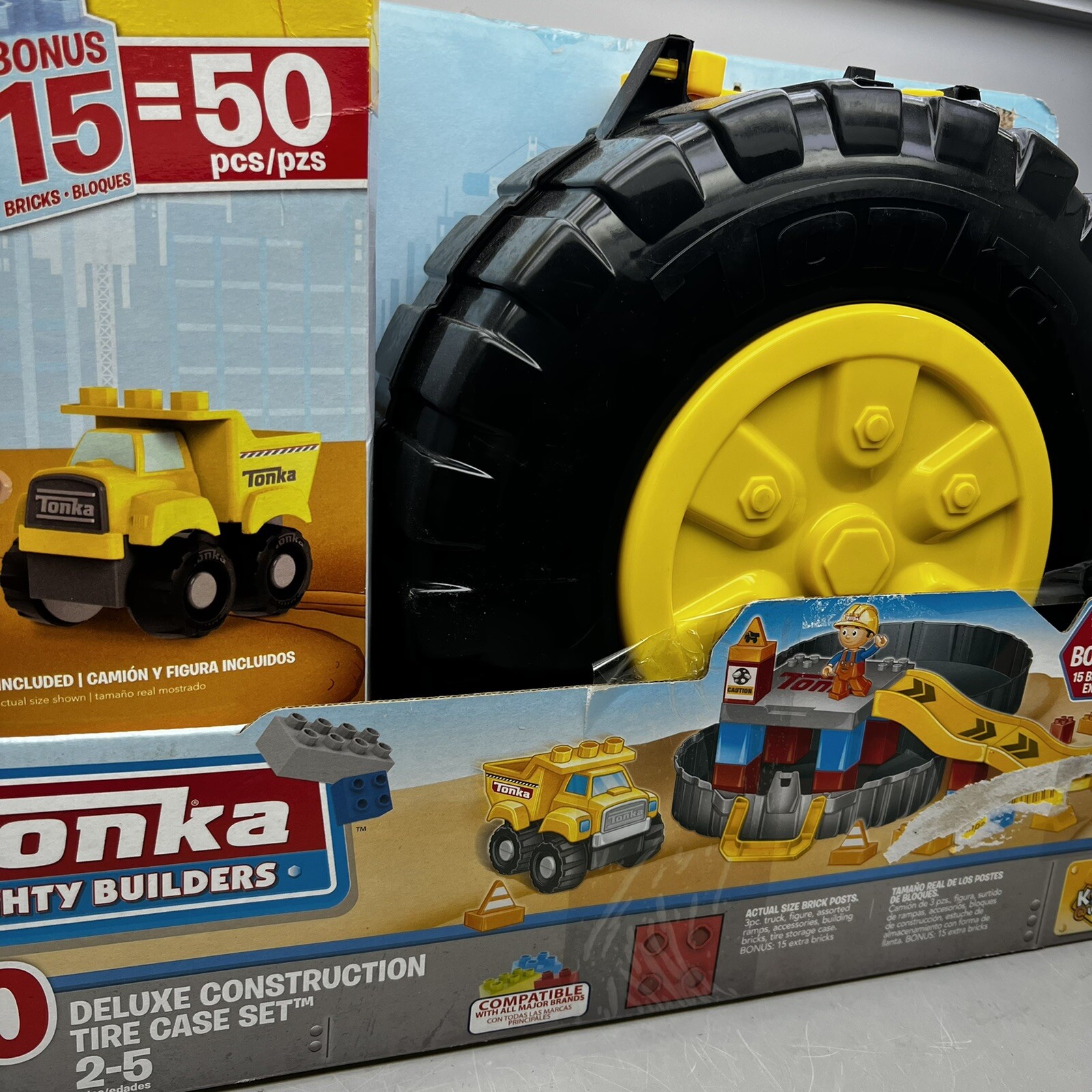 Tonka Mighty Minis Deluxe Construction Tire Case Set – 50pc Brand New!