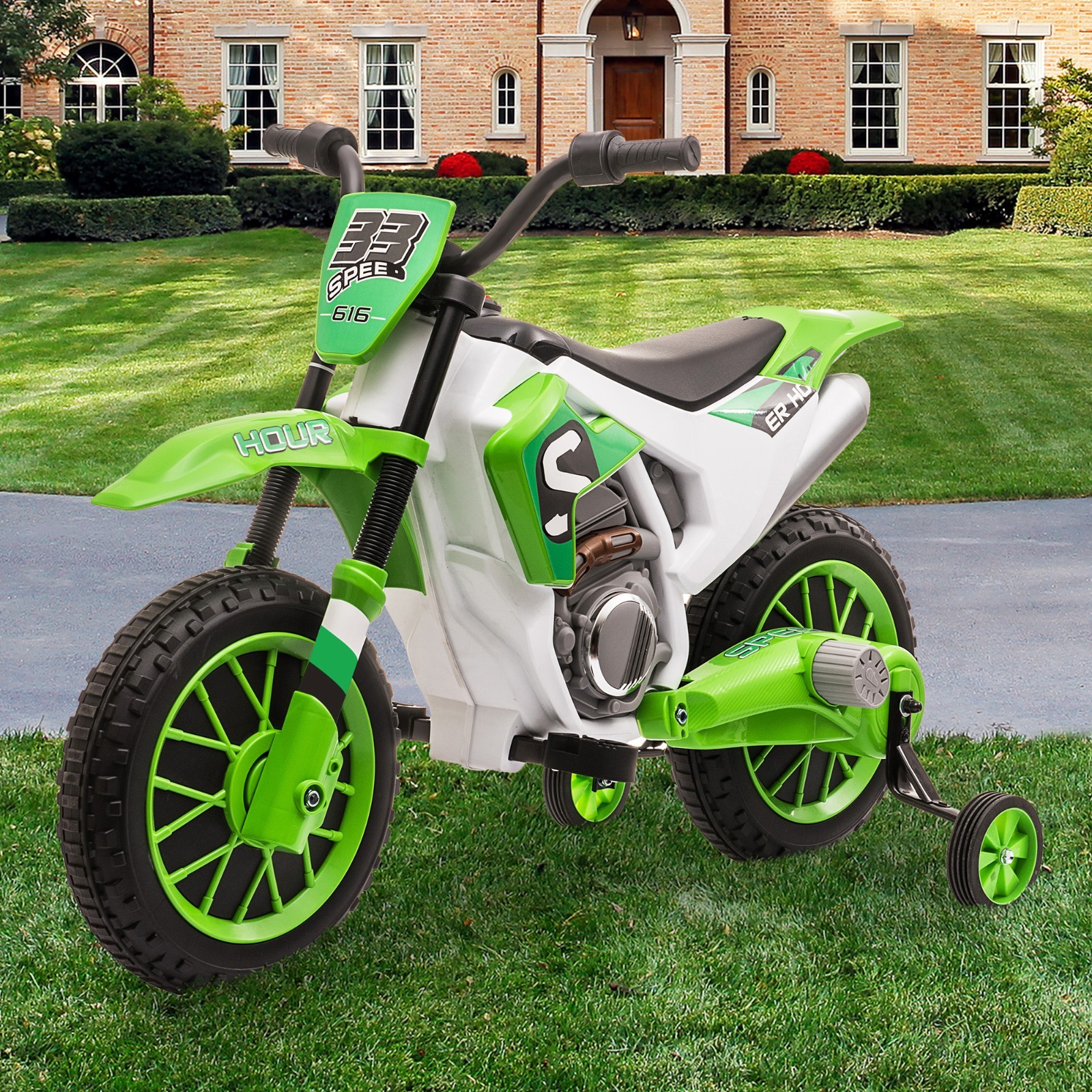 TOBBI Electric Motorcycle for Kids 12V Dirt Bike Ride on Toy Battery Motorbike