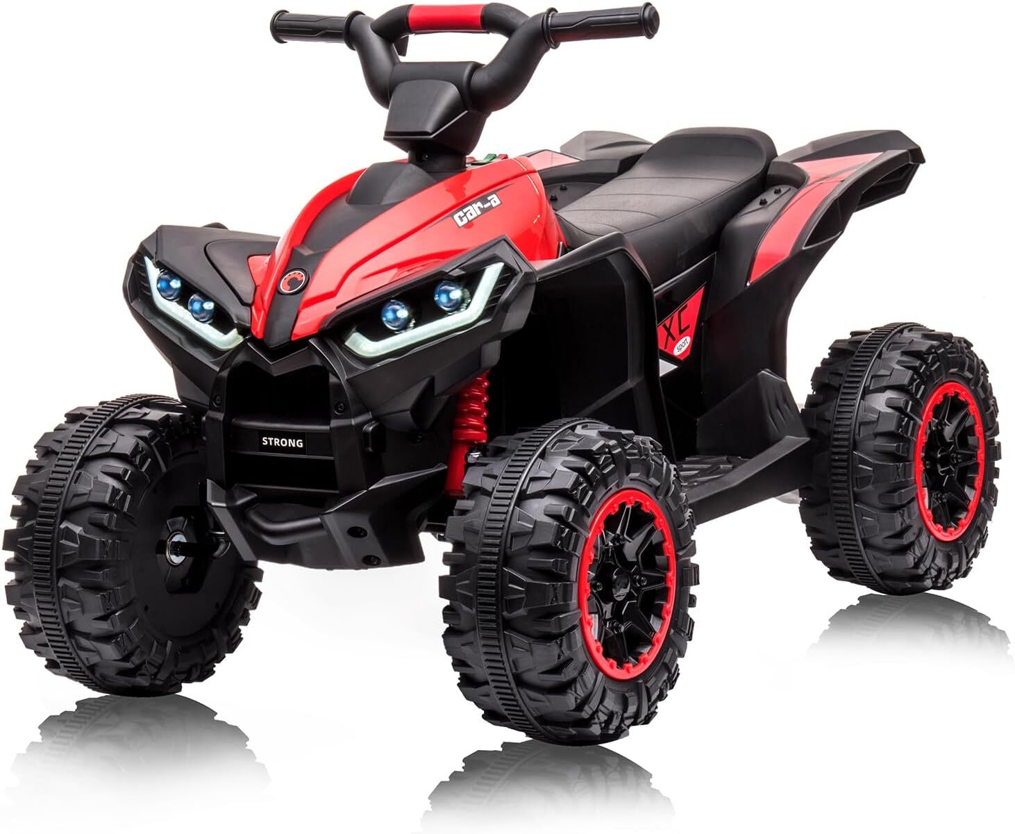 🔥🚜🍊🍅Kids ATV Ride on Toy 12V 4 Wheeler Battery Powered Quad Toy Vehicle LED