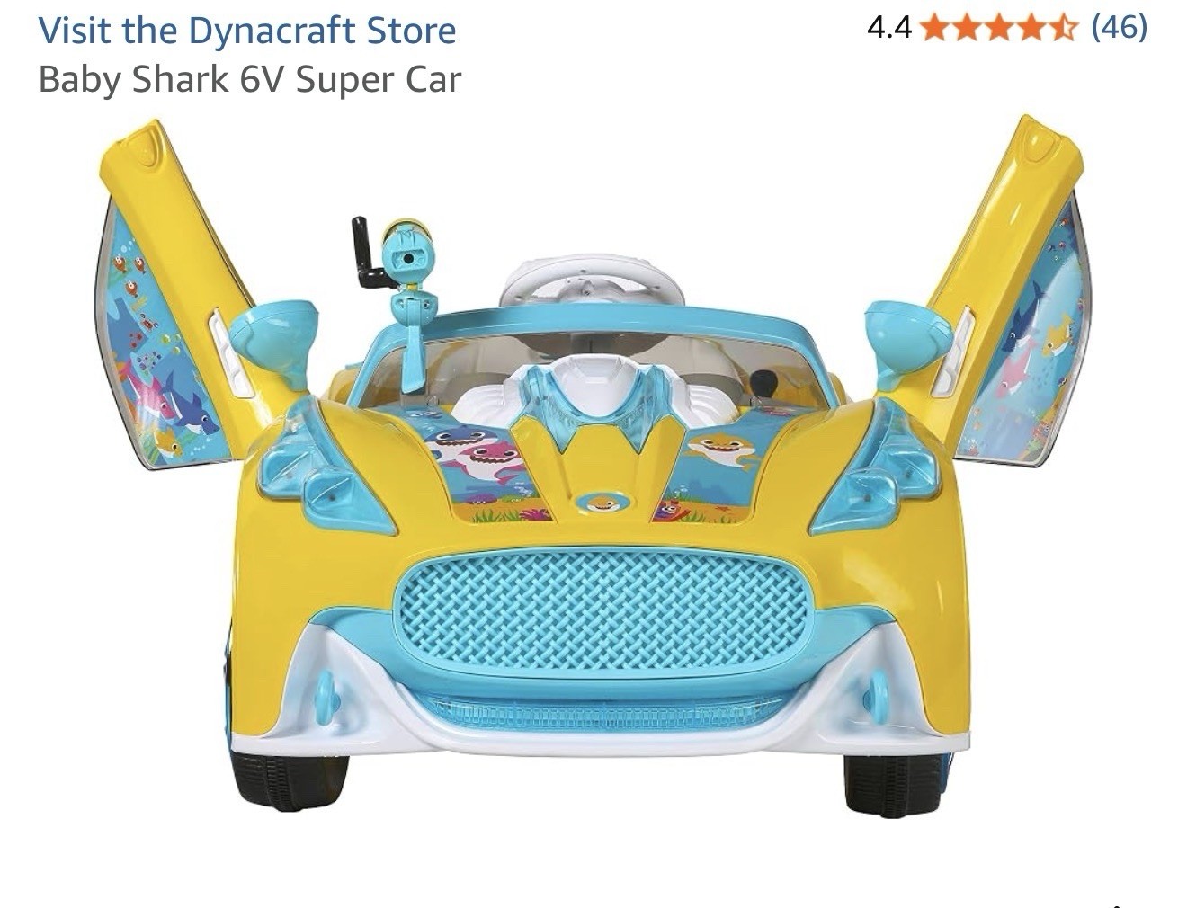 Baby Shark 6V Super Car, Electric powered, rechargeable.