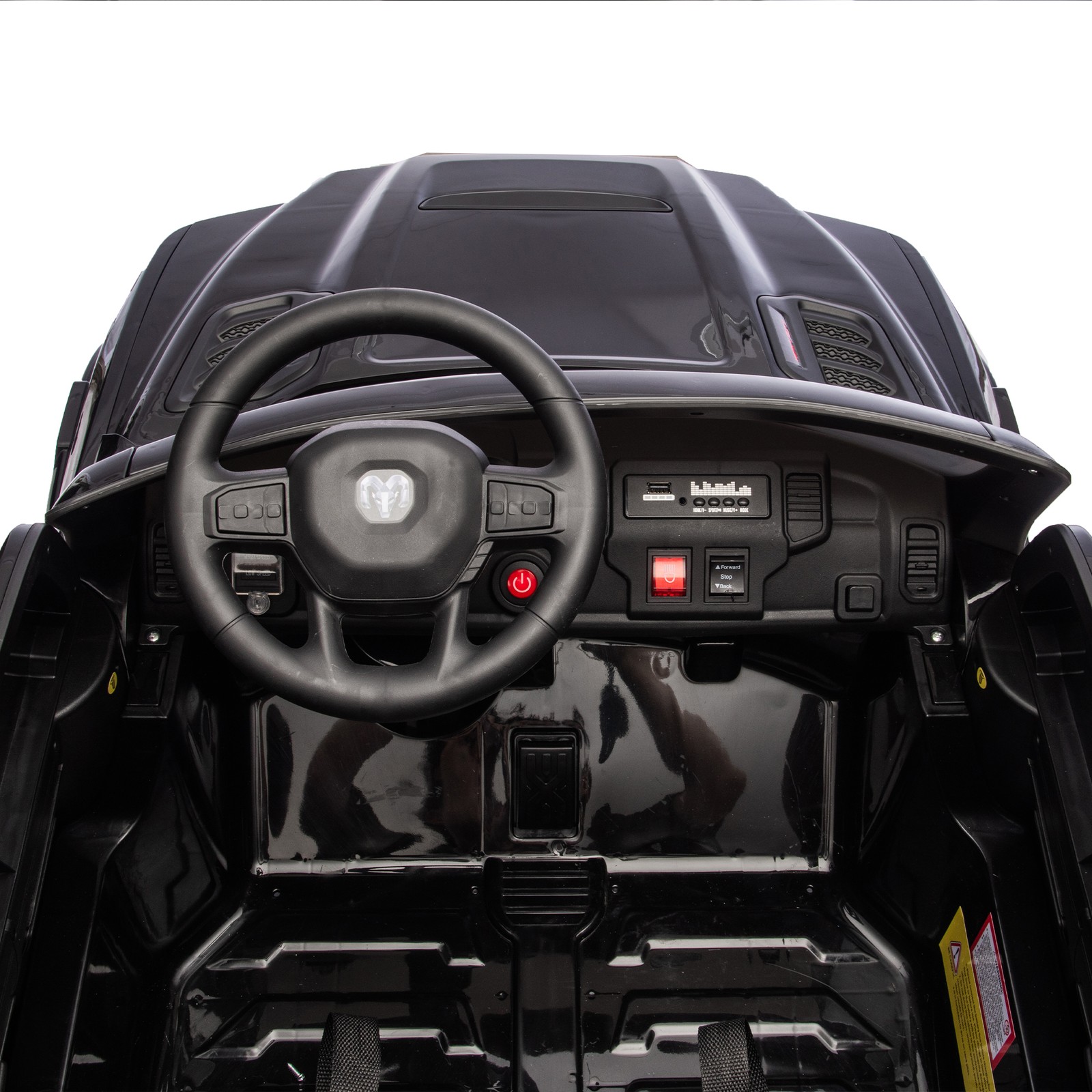 24V Dodge RAM 2500 Ride On Truck 2-Seater Official Remote Bluetooth MP3 USB Kids