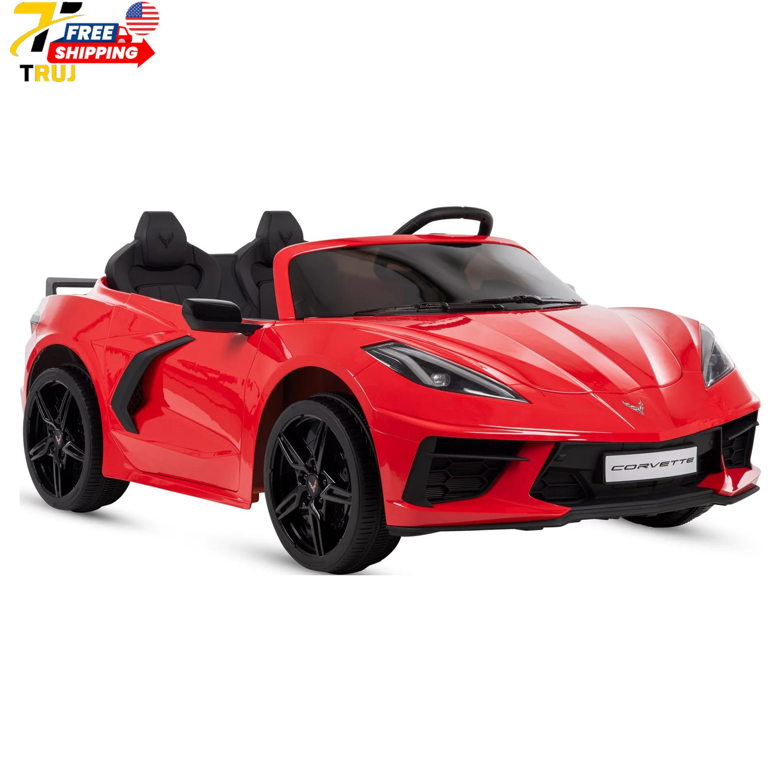 Huffy Corvette Stingray Ride-On Car Battery Powered 12V Children Ages 3+ Sounds