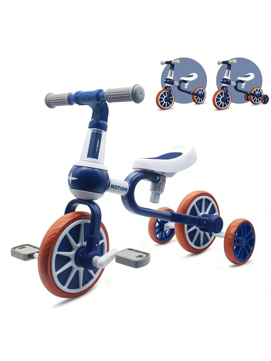 4 Wheels Toddler Tricycle Ages 1/2/3/4 Boys Girls Gift Balance Bike