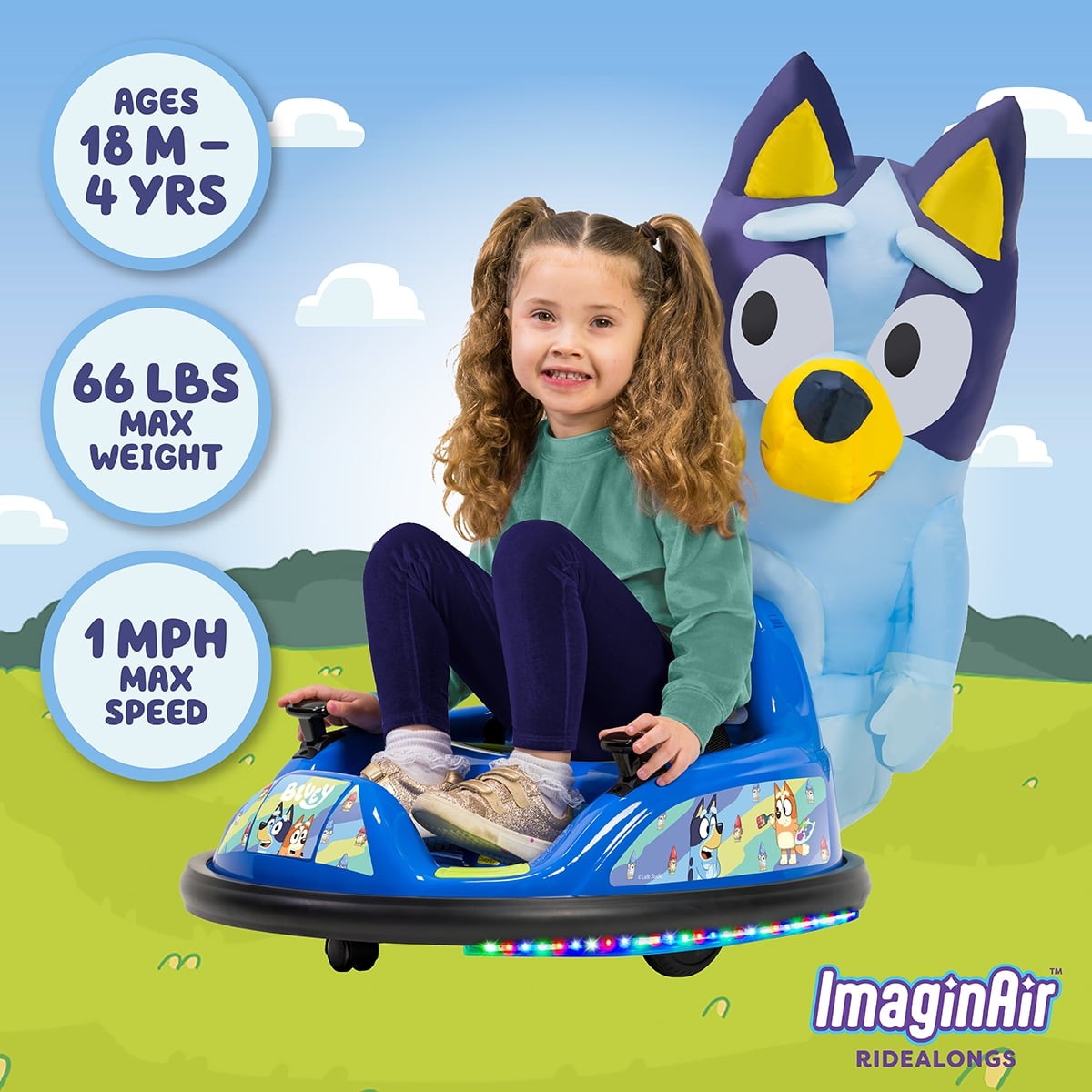 6V Imaginair Rider Battery-Powered Bumper Car Ride-On, 1 Piece