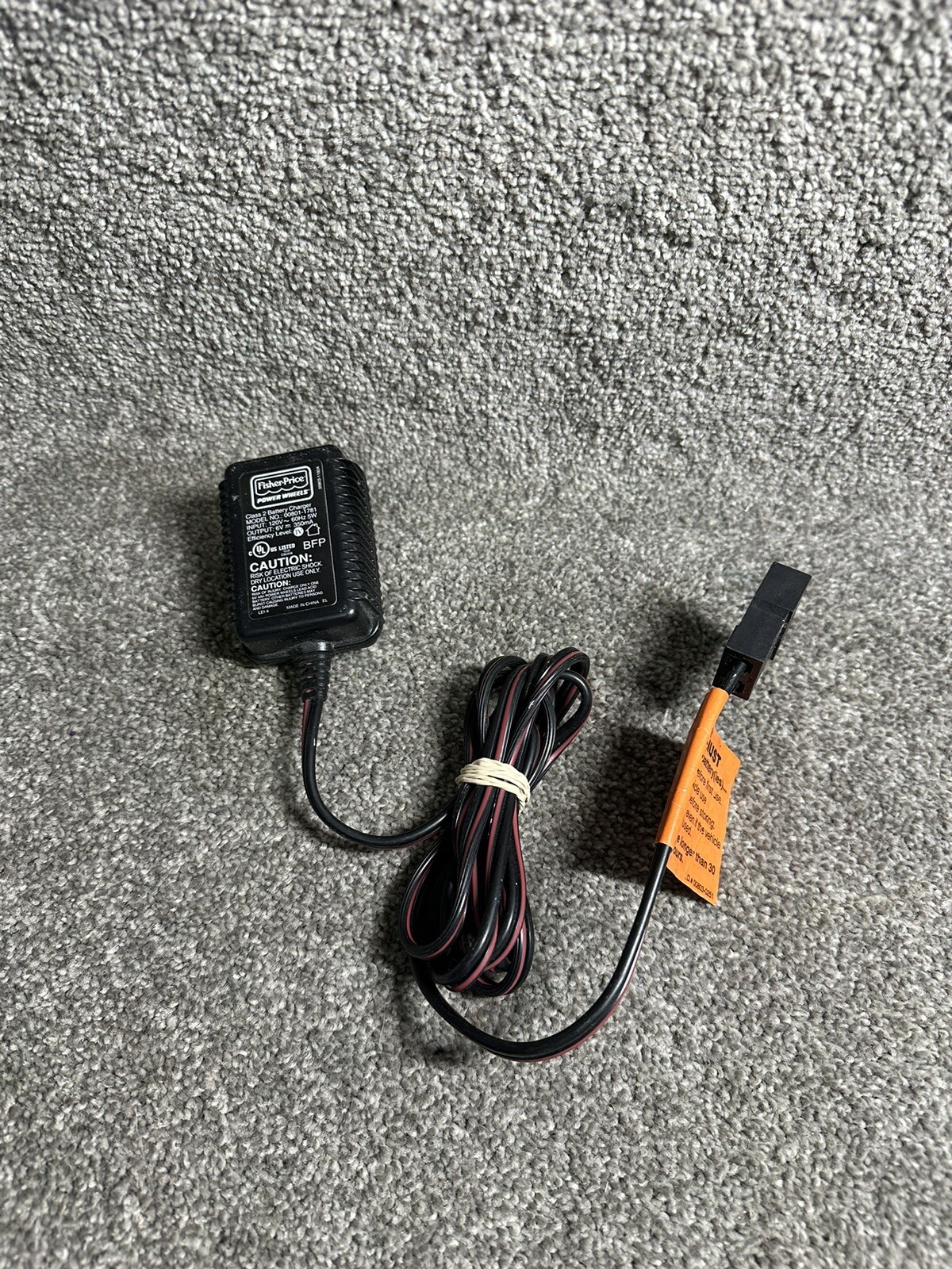 Authentic F-P POWER WHEELS 6V Ride On Car Class 2 Battery Charger (00801-1781)