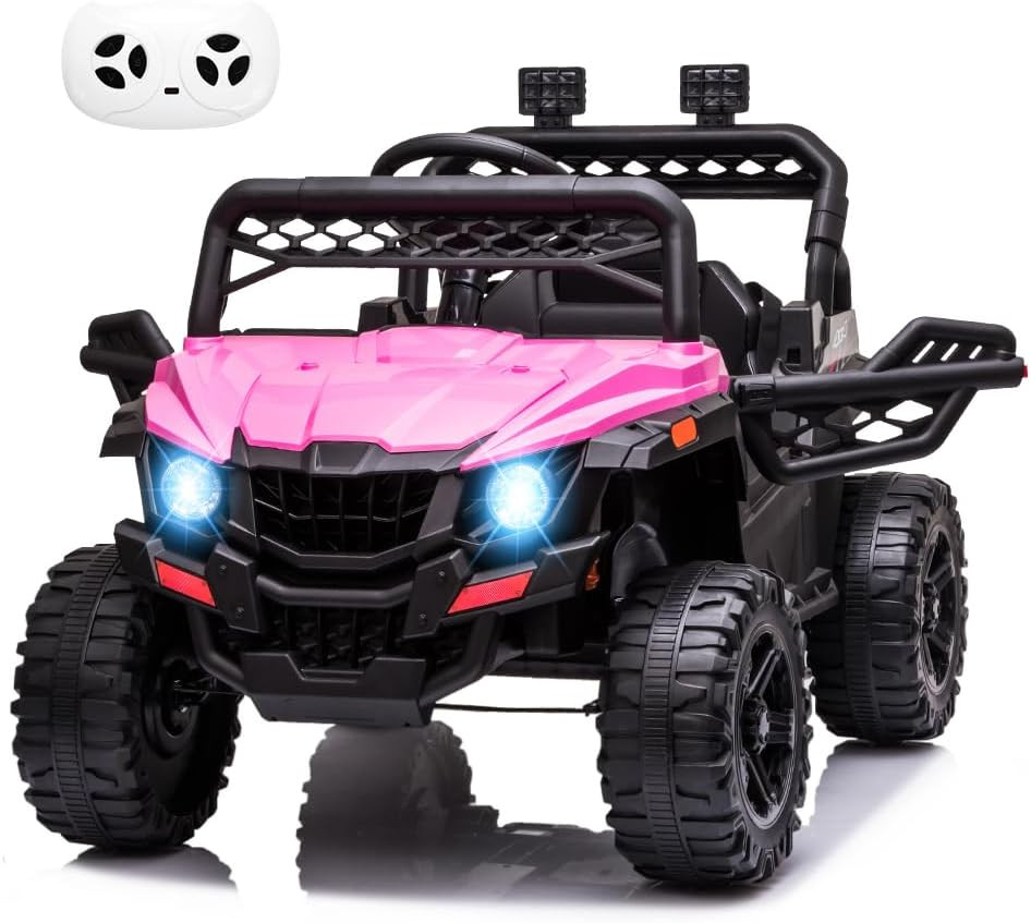 12V Ride on Car UTV with Parent Remote Control for Kids Toys, Spring Suspension