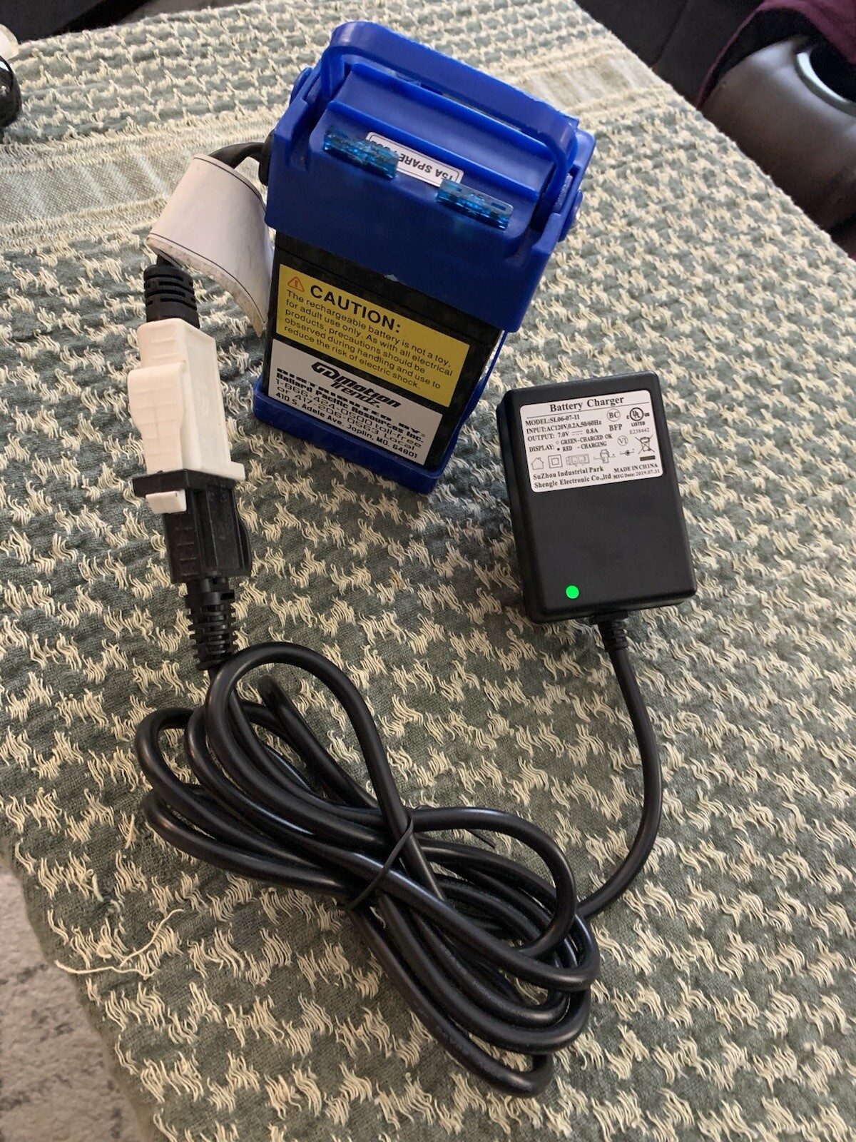 Battery & Charging Cord For Children’s Ride On Toys