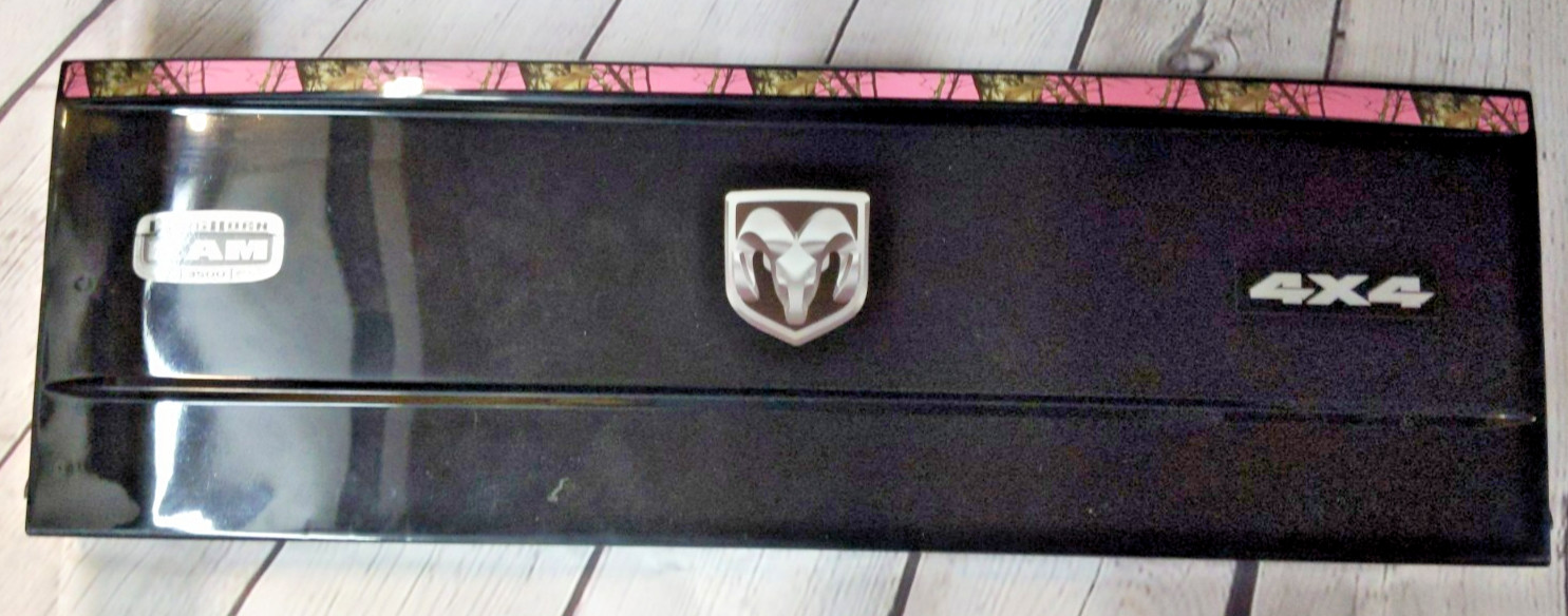 Rare! Genuine Kid Trax Ram 3500 Dually Tailgate Black/ Pink Camo with Stickers