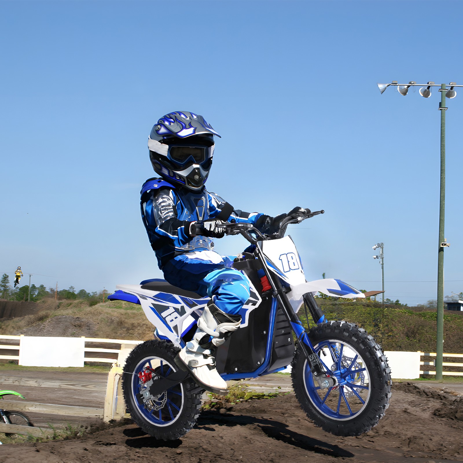 350W Kids Electric Off-Road Dirt Bike 10 Inch Tires Mini Motorcycle 36V 7.5Ah