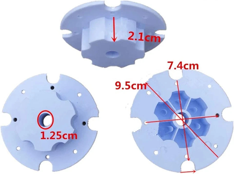 2 Pcs Children Electric Car Tire Adapter Connection Clip for Gear Box,Kids Toy C