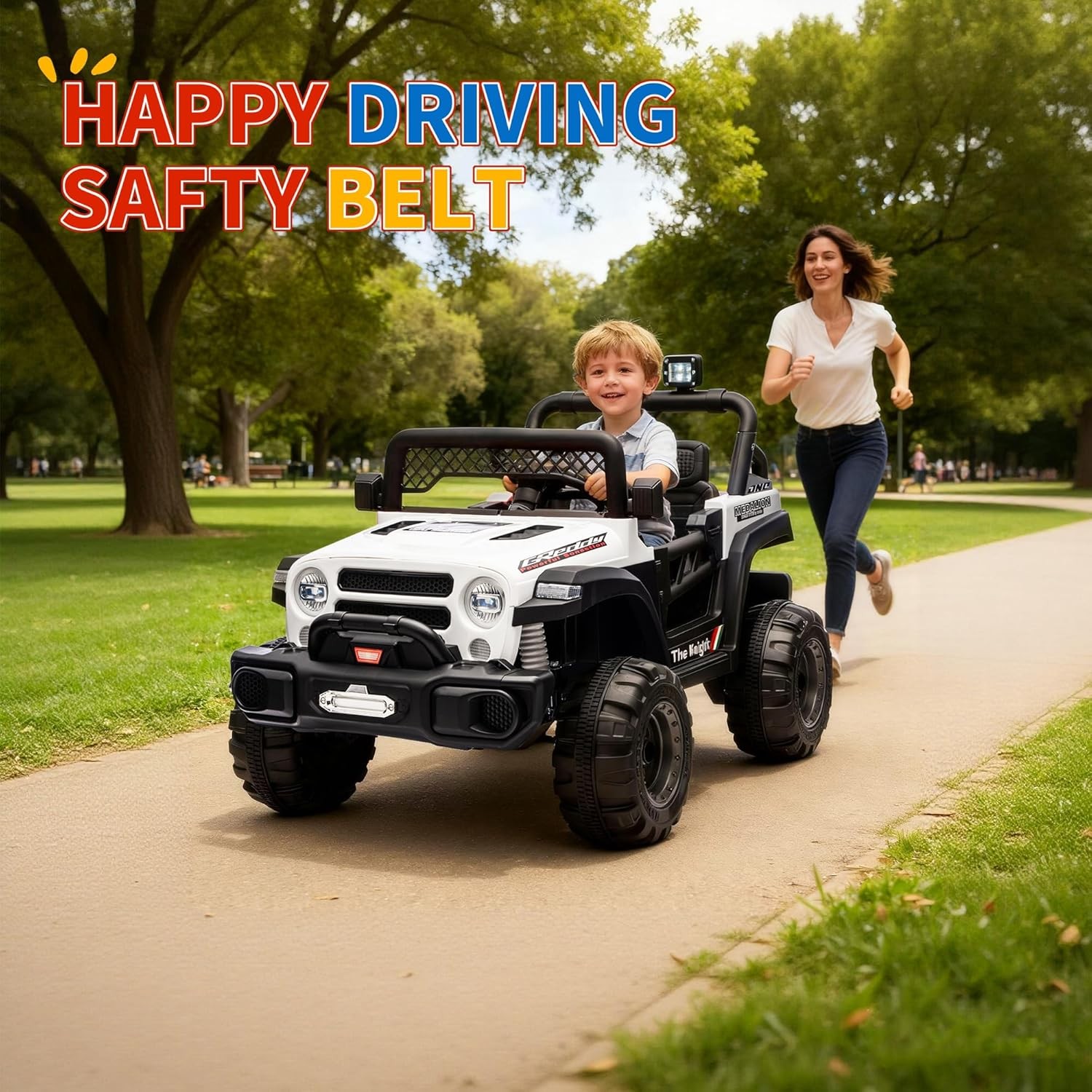 12V Kids Ride On Truck Car Electric Vehicle Remote Control LED Lights Music Gift