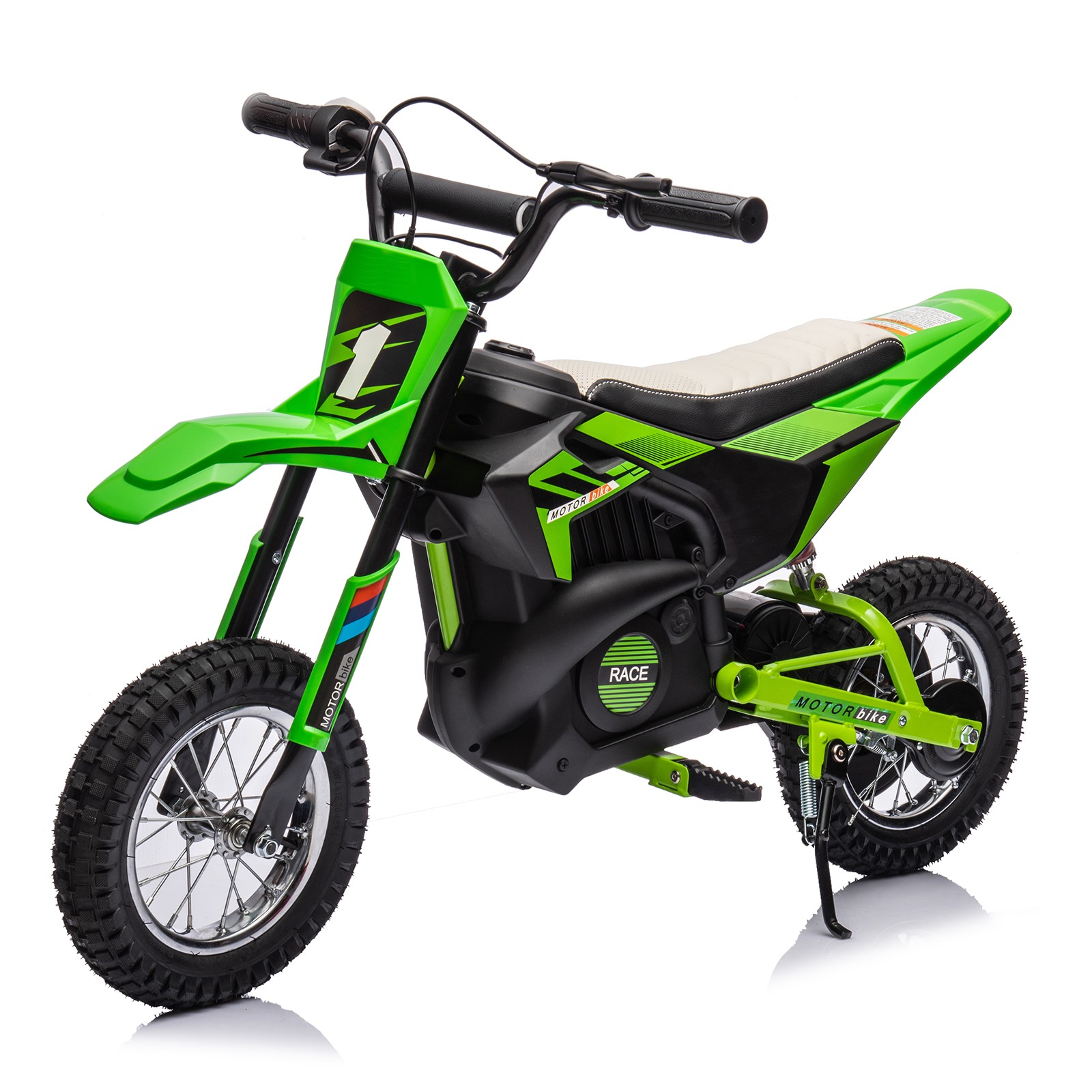 Kids Electric Dirt Bike 24V 250W Off-Road Motorcycle with Leather Seat