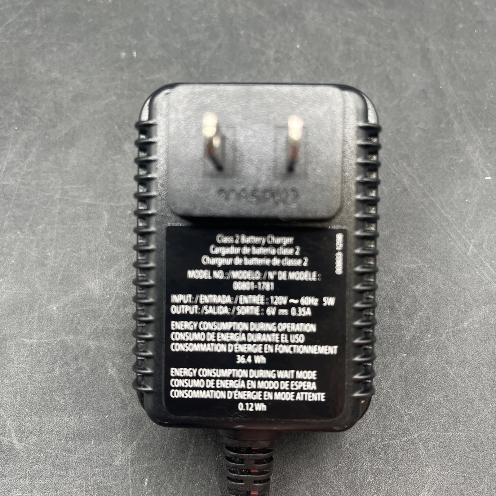 Power Wheels Charger 12V Class 2 Battery Wall Plug 00801-1781 LEI-4 Fisher Price