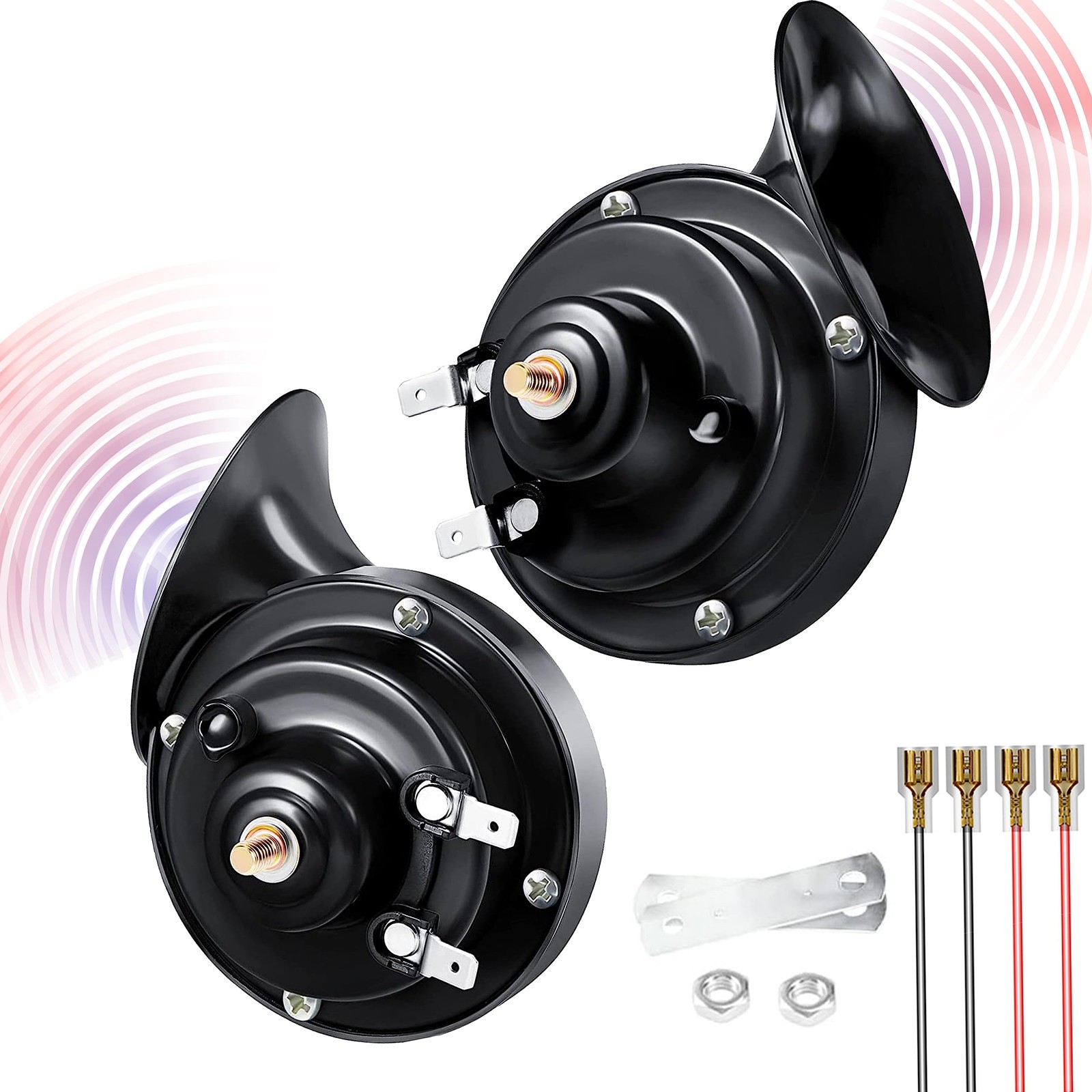 Car Horn, 12V 300DB Super Loud Horns, Waterproof Dual Truck Horns, Electric S…