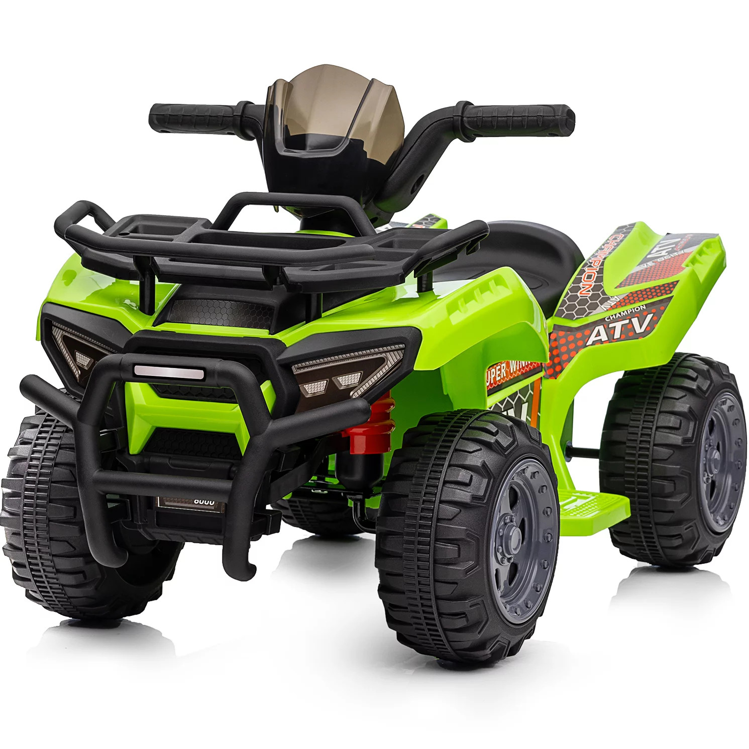 6V Ride-On Toy for Toddlers Kids ATV 4 Wheeler 1-5 Boys & Girls Music Green