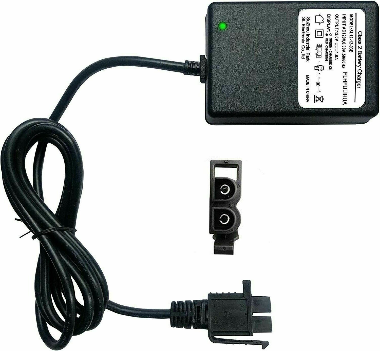 12 Volt 1A B-Type Plug Battery Charger for Kids Ride On Car Power Supply Adapter