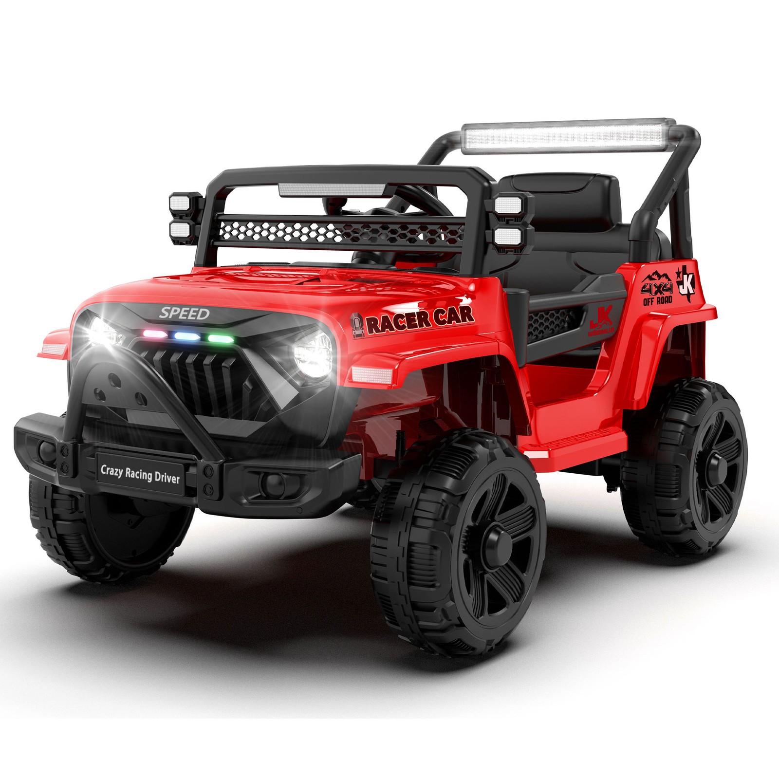 12V Kids Ride On Electric Truck Car Early education function kids aged 1-4 Red