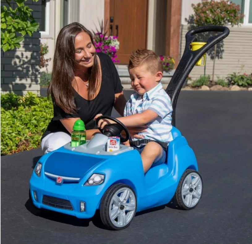 Correpasillos Carrito Para Niños De 1-4 Año Montar azul Para Niños Y Niñas NUEVO