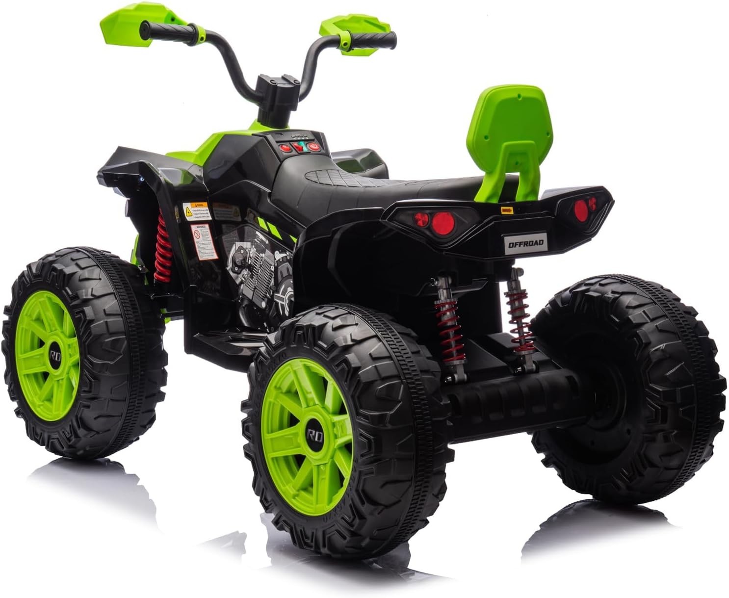 24V Kids Electric ATV 2 Seats,Dual 500W Motors, LED, Music Player, Bluetooth USB