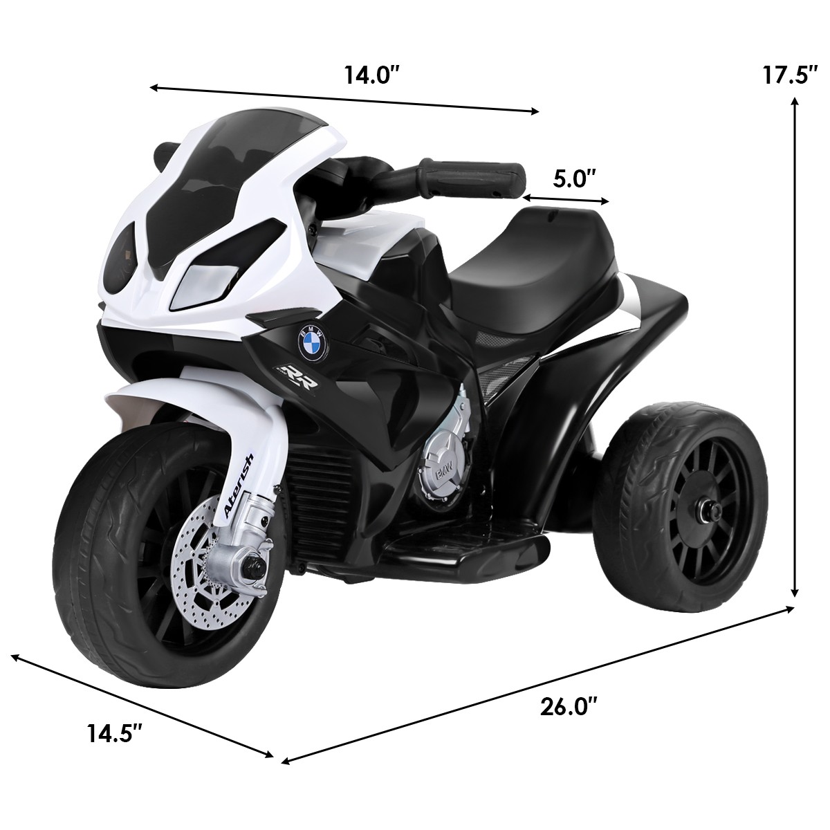 Kids Ride On Motorcycle BMW Licensed 6V Electric 3 Wheels Bicycle w/ Music&Light
