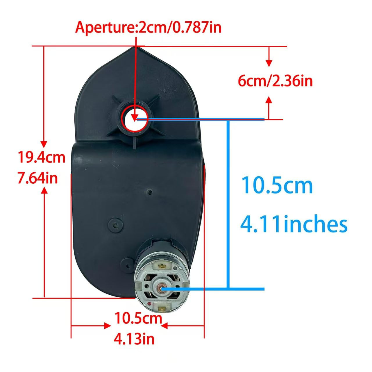 12 Volt RS550 35000RPM High-Speed Motor Gearbox for Power Wheels Kid’S Ride on T