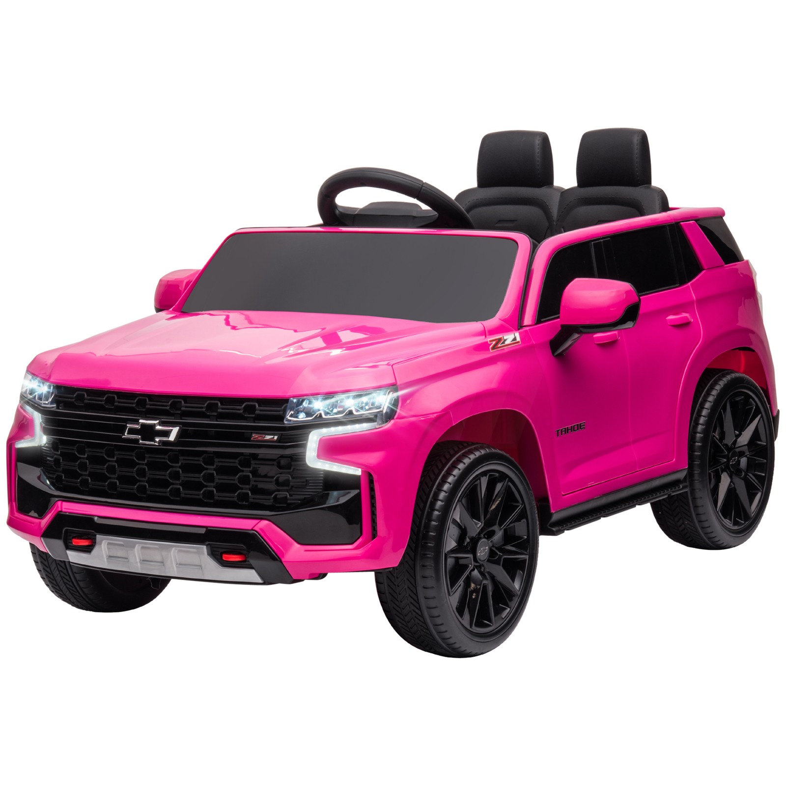 12V Licensed Chevrolet TAHOE Kids Ride-on Toy w/ Music Suspension System Yellow