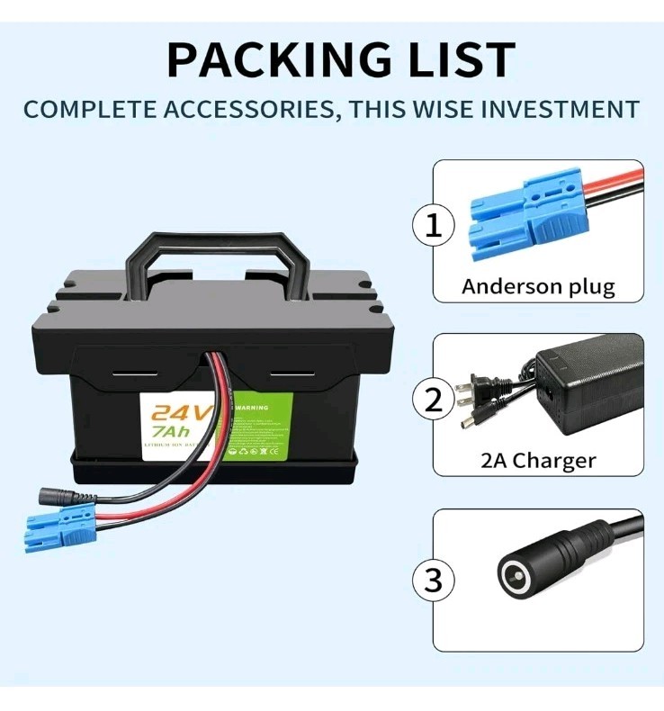 24V 7Ah Lithium Battery for Ride-On Cars Fits Dynacraft Realtree 24V UTV’s as we