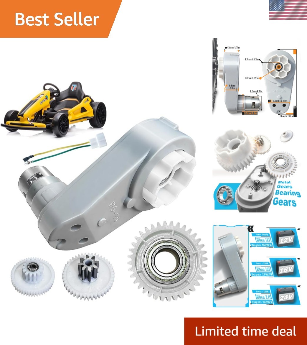RS775 24V DC Motor Gearbox – Enhance Performance For Power Wheels Cars