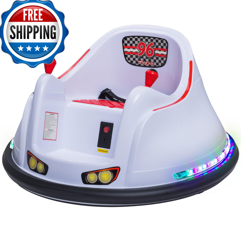 Flybar Funpark 6V Electric Bumper Car Ride-On For Toddlers Ages 1.54 Years Led