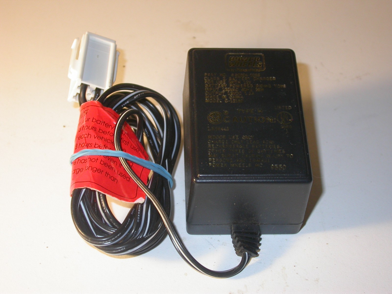 Fisher Price Power Wheels Class 2 Battery Charger 12V 1.2A C-12150 80004-0088