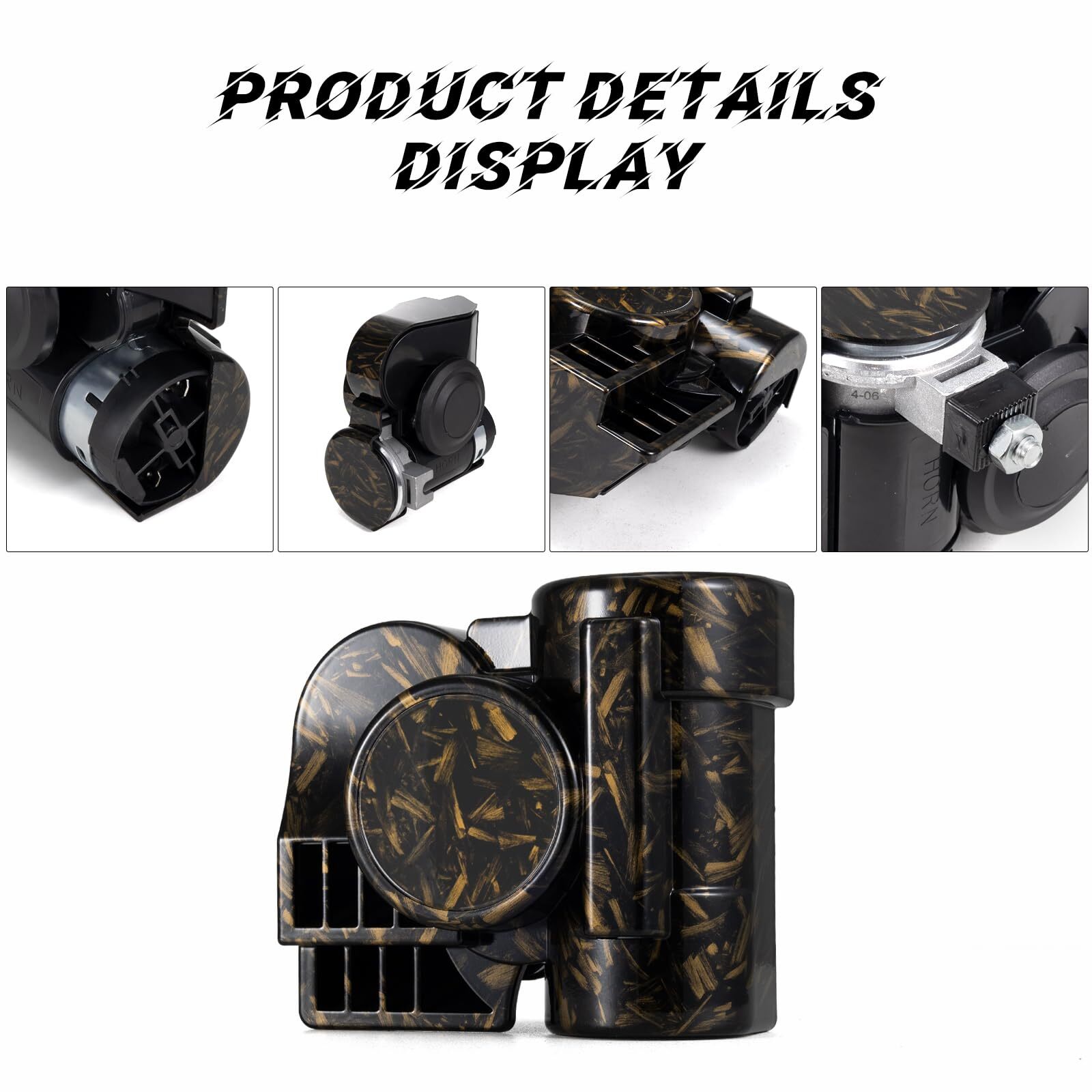 Air Horn for Truck Motorcycle Horn 12V Train Horn for Pickup 150dB Loud Car H…