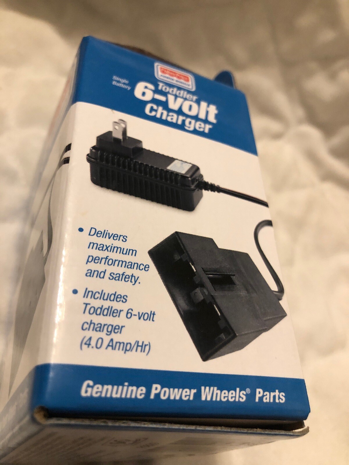 Fisher Price Power Wheels 6-Volt Battery Charger Toddler Blue P6829 6 Volt OEM