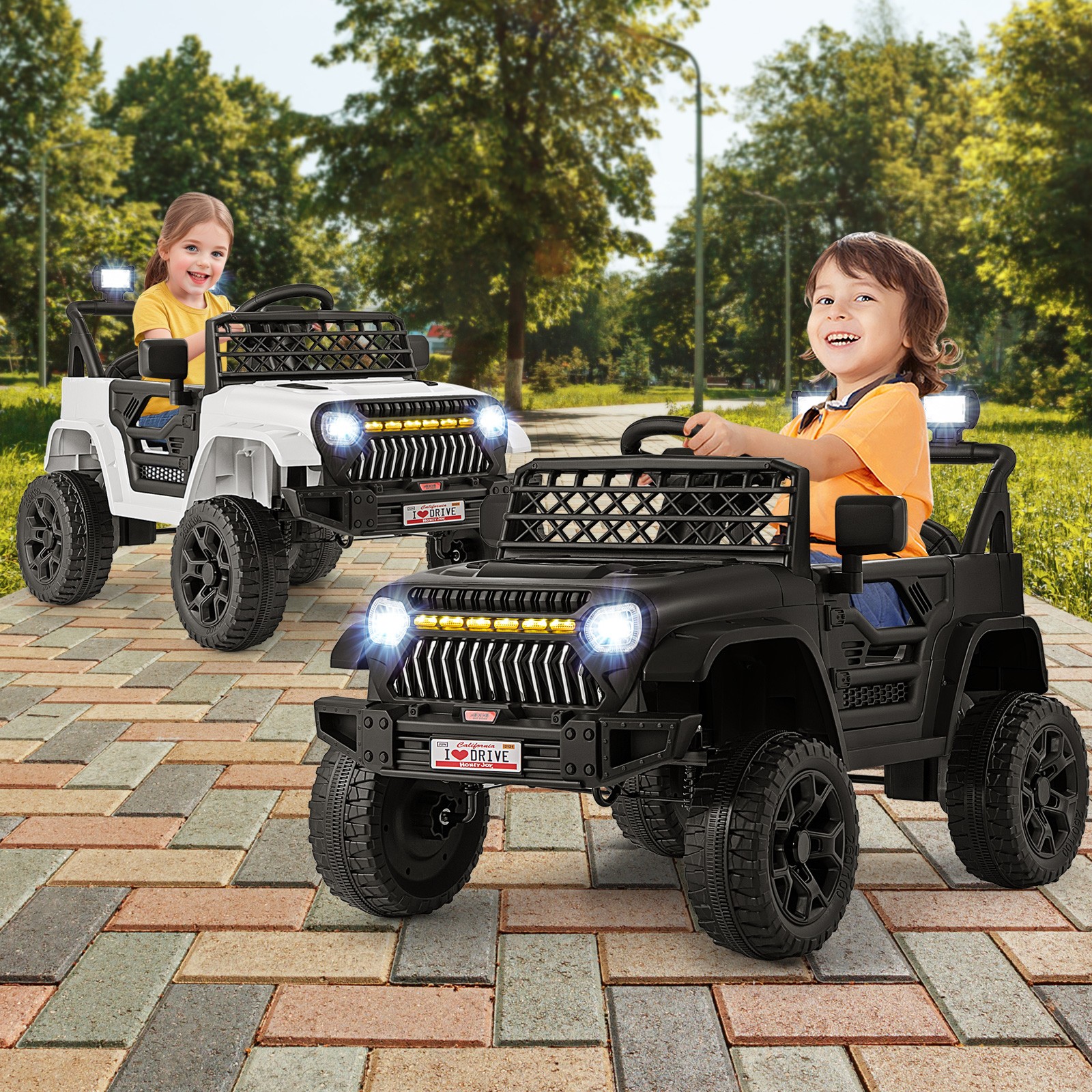 12V Kids Ride on Truck Car Battery Powered Toddler Electric Vehicle w/ 3 Speeds