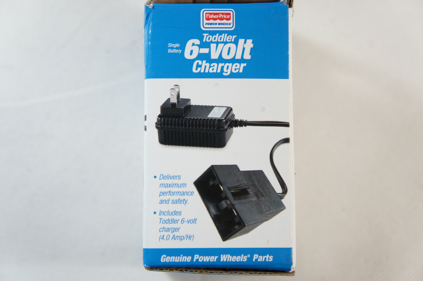 Fisher Price Power Wheels 6-Volt Battery Charger Toddler Blue P6829 (Open Box)