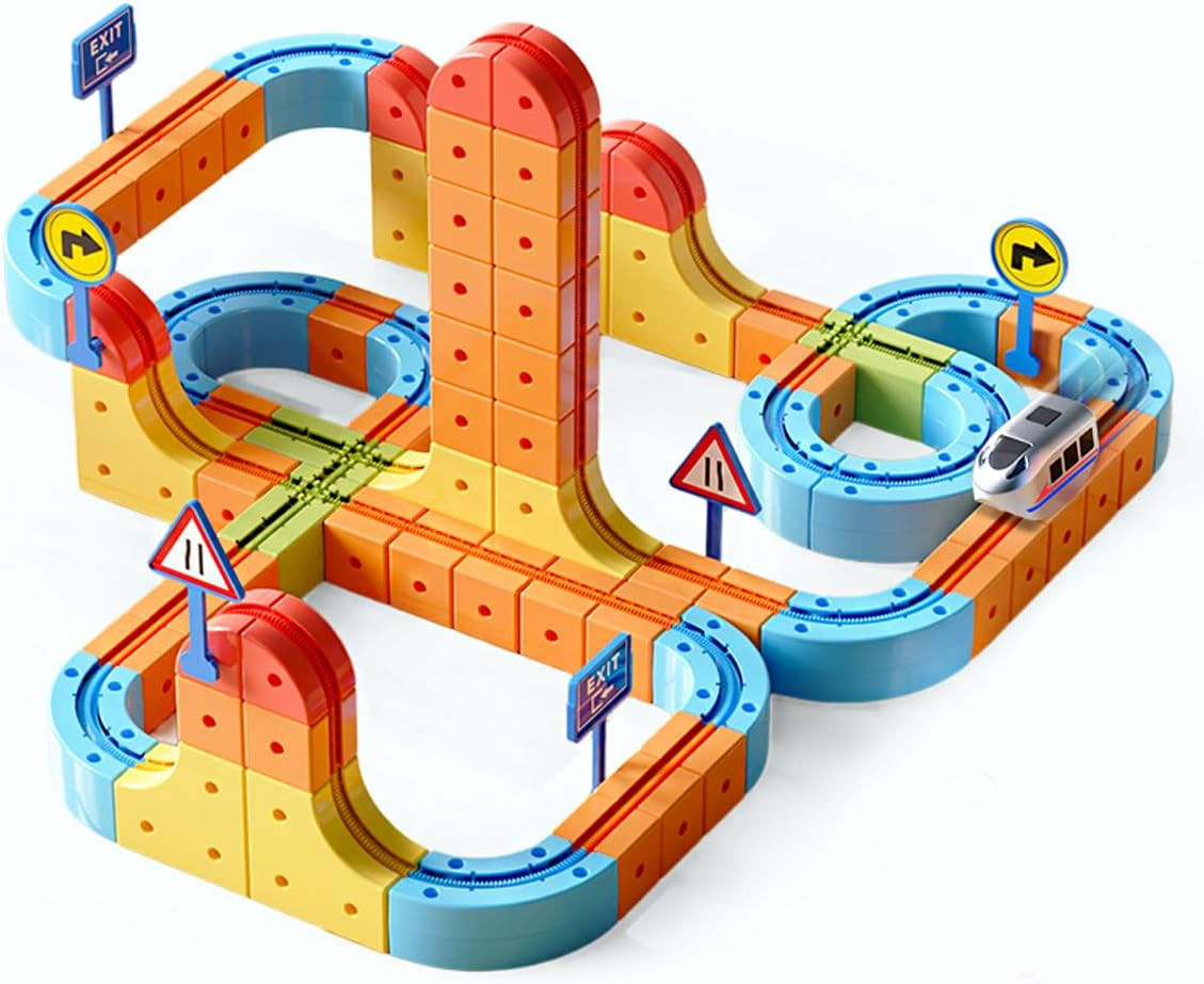 Electric Train Set,Car Track for Toddlers, for Kids 3 4 5 6 7 8 Years Old,Gravit