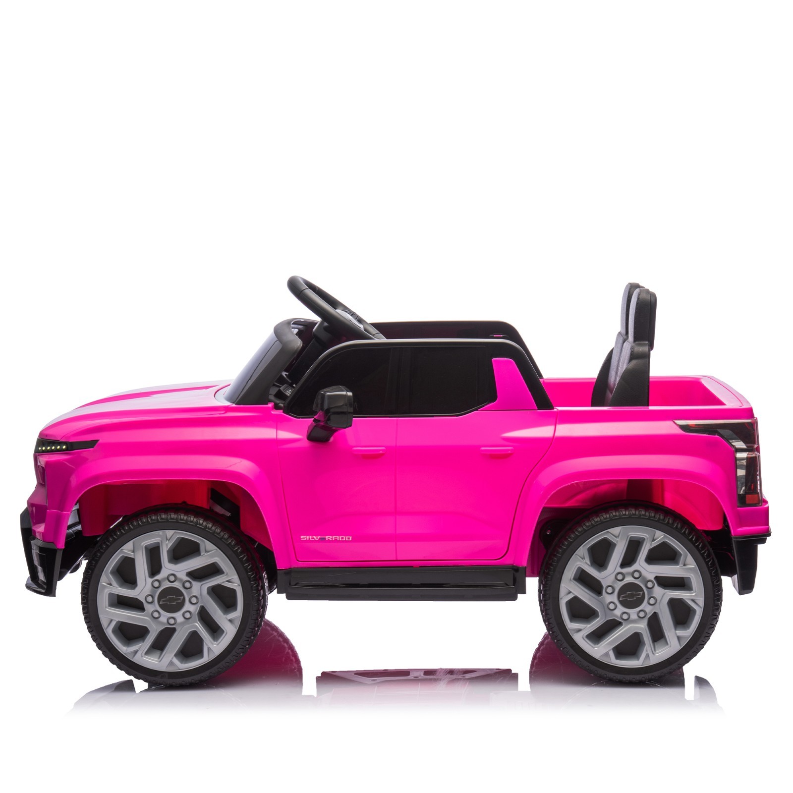Licensed Silverado Ride on Truck 24V Electric Car 2 Seater with Remote for Kids
