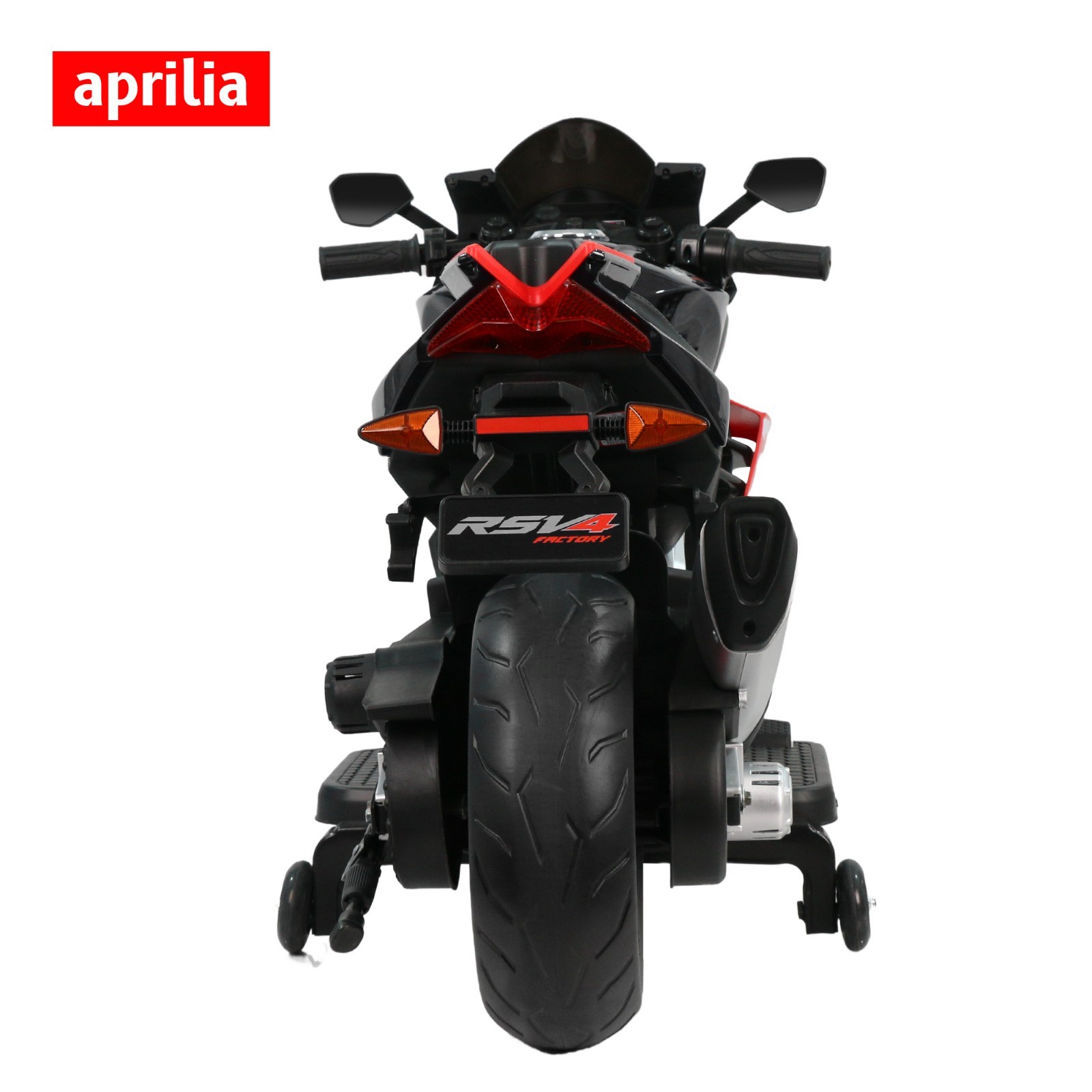 Aprilia 24V Kids Electric Motorcycle 6mph Dirt Bike Ride on Toy w/ Bluetooth MP3
