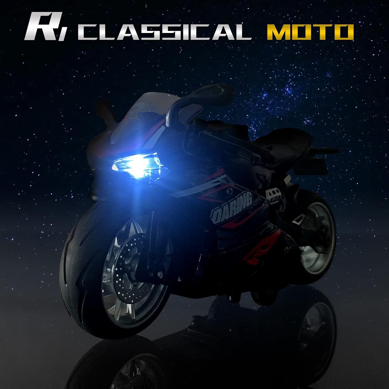 Authentic Alloy Pull Back Motorcycle Toy Kids Christmas Gift