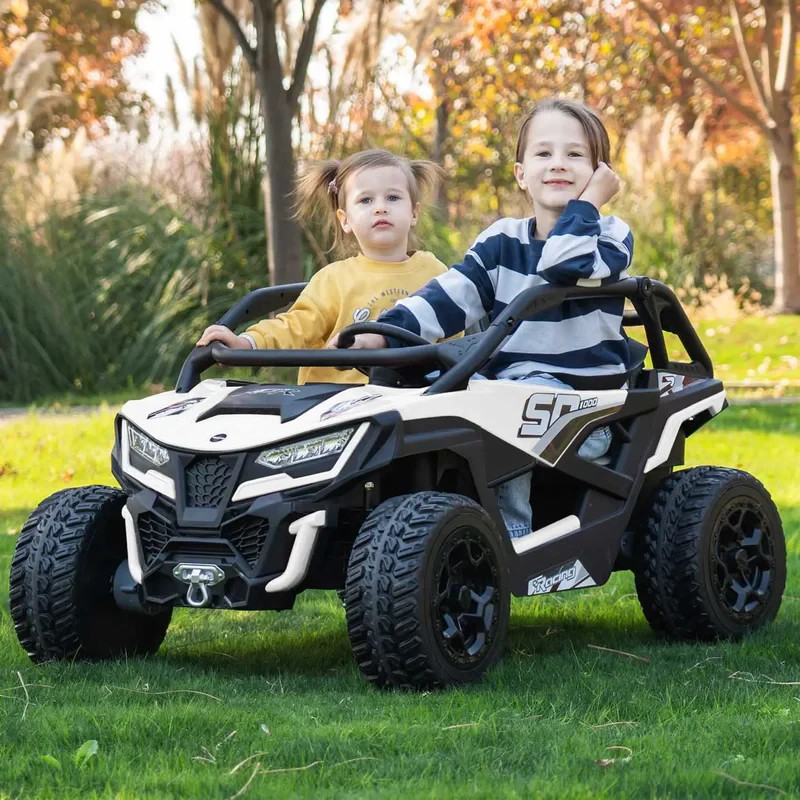 24V 4WD KIDS BOYS RIDE ON UTV CAR,TWO SEATER SHOCK OBSORVERS LED LIGHTS MP3+ RC