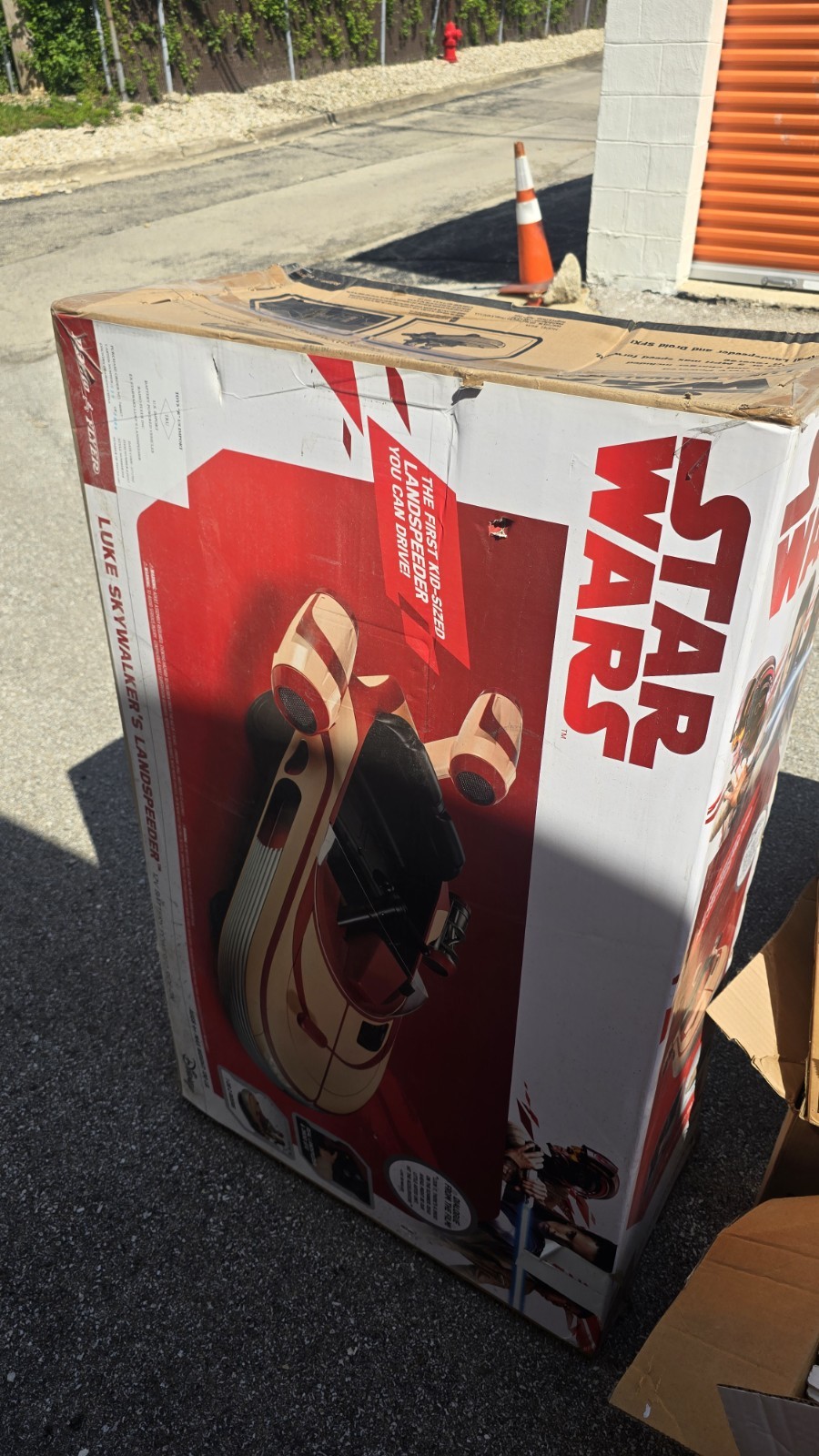 Star Wars Luke Skywalkers Landspeeder Tatooine 12v Radio Flyer Kids Ride On New