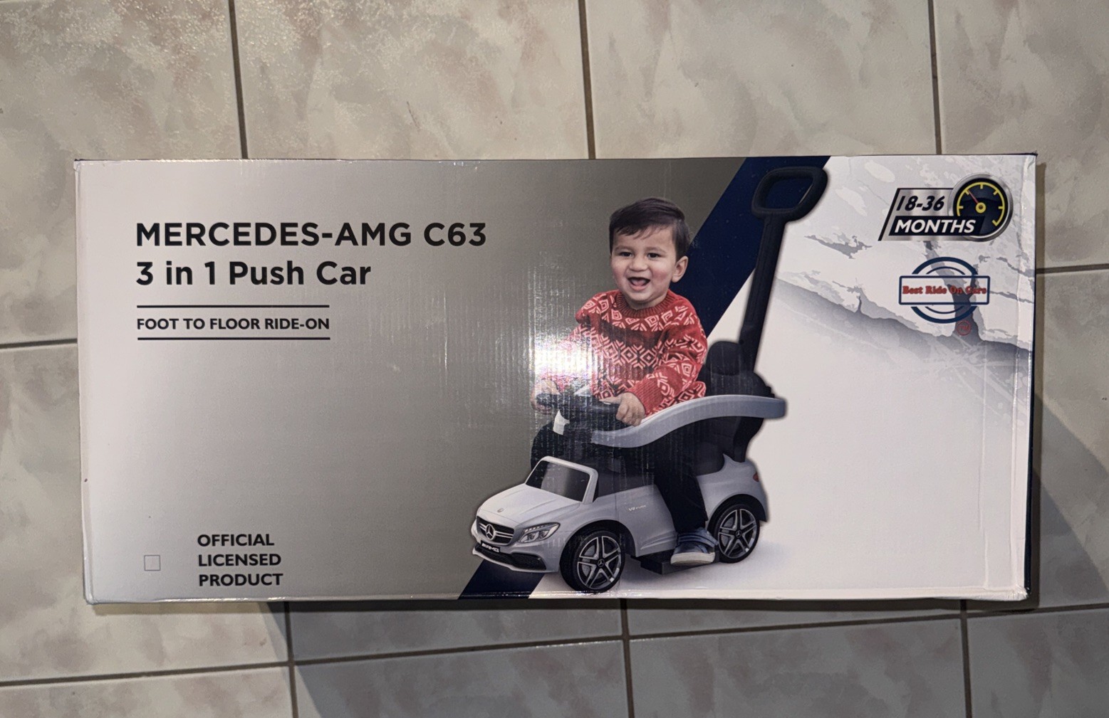 3 IN 1 RIDE-ON MERCEDES BENZ AMG-C63 (PUSH CAR)